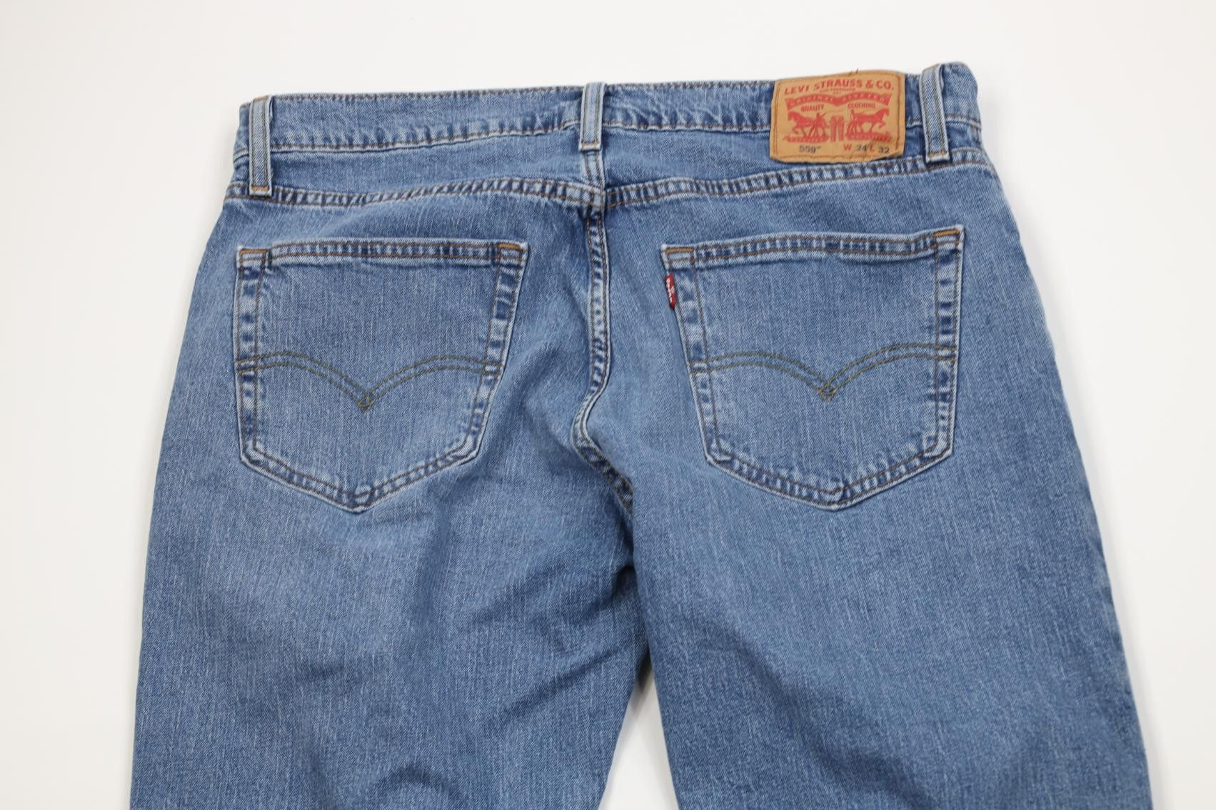 Levi's Vintage Y2K Levis 559 Stretch Relaxed Straight Leg Jeans Size US 34 / EU 50 - 10 Thumbnail