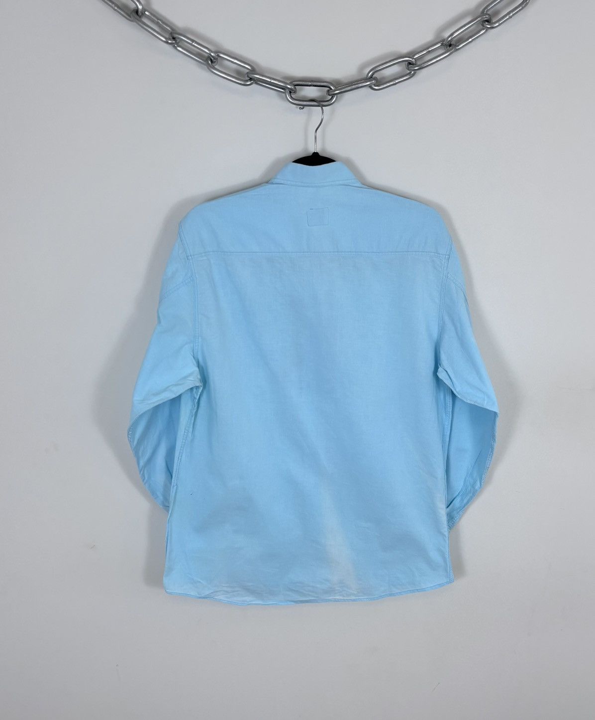 Valentino Vintage 1990s Valentino Jeans Men’s Blue Long Sleeve Shirt Size US M / EU 48-50 / 2 - 23 Thumbnail