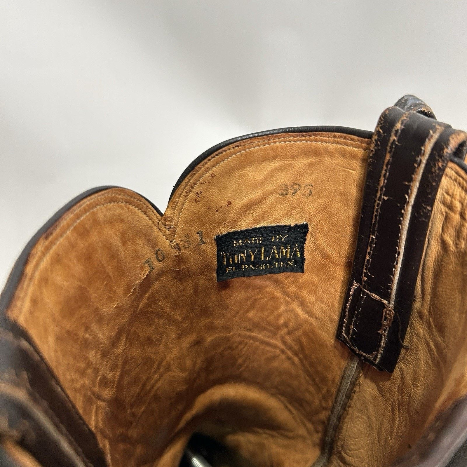 Tony Lama Tony Lama Gold Label Water Buffalo Cowboy Boots “Espresso” Size US 10.5 / EU 43-44 - 12 Thumbnail