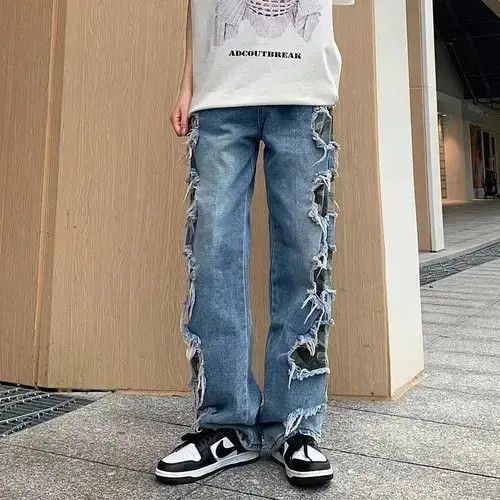 Jean Stacked Ripped Jeans Size US 32 / EU 48 - 4 Thumbnail