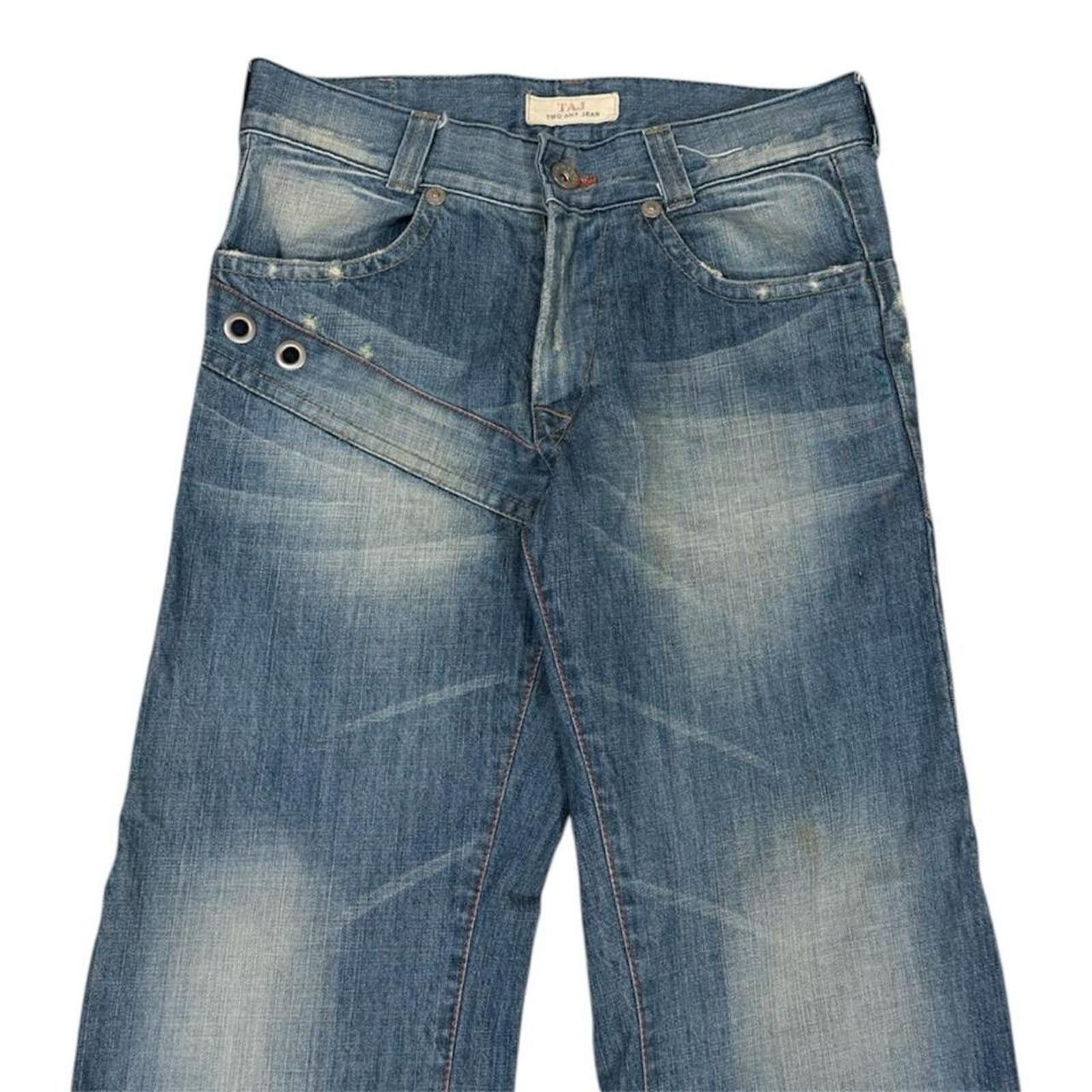 True Religion Two ant baggy style unique denim jeans Size US 31 - 3 Thumbnail