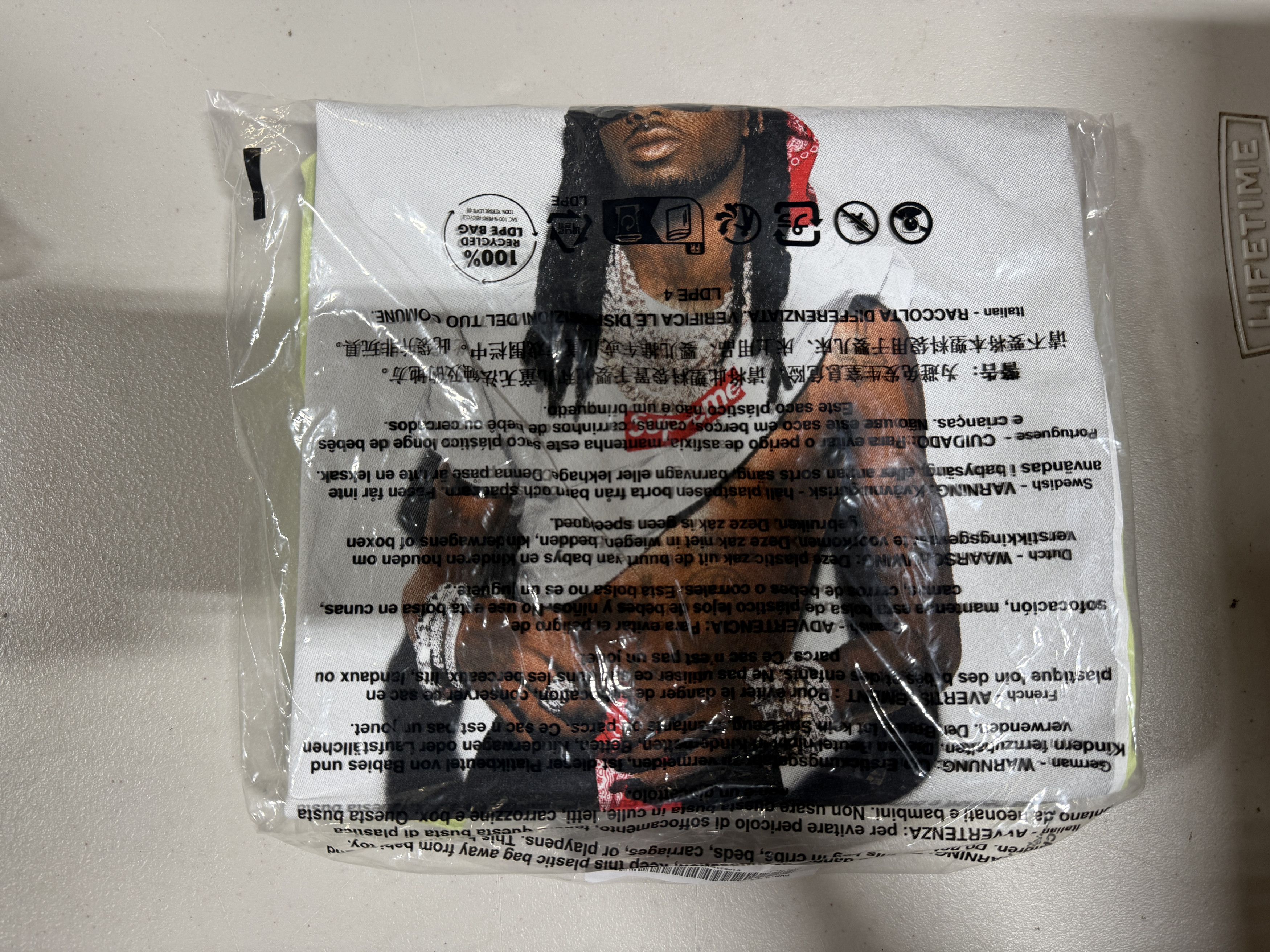 Supreme Supreme Playboi Carti Tee Green Size M Size US M / EU 48-50 / 2 - 2 Thumbnail
