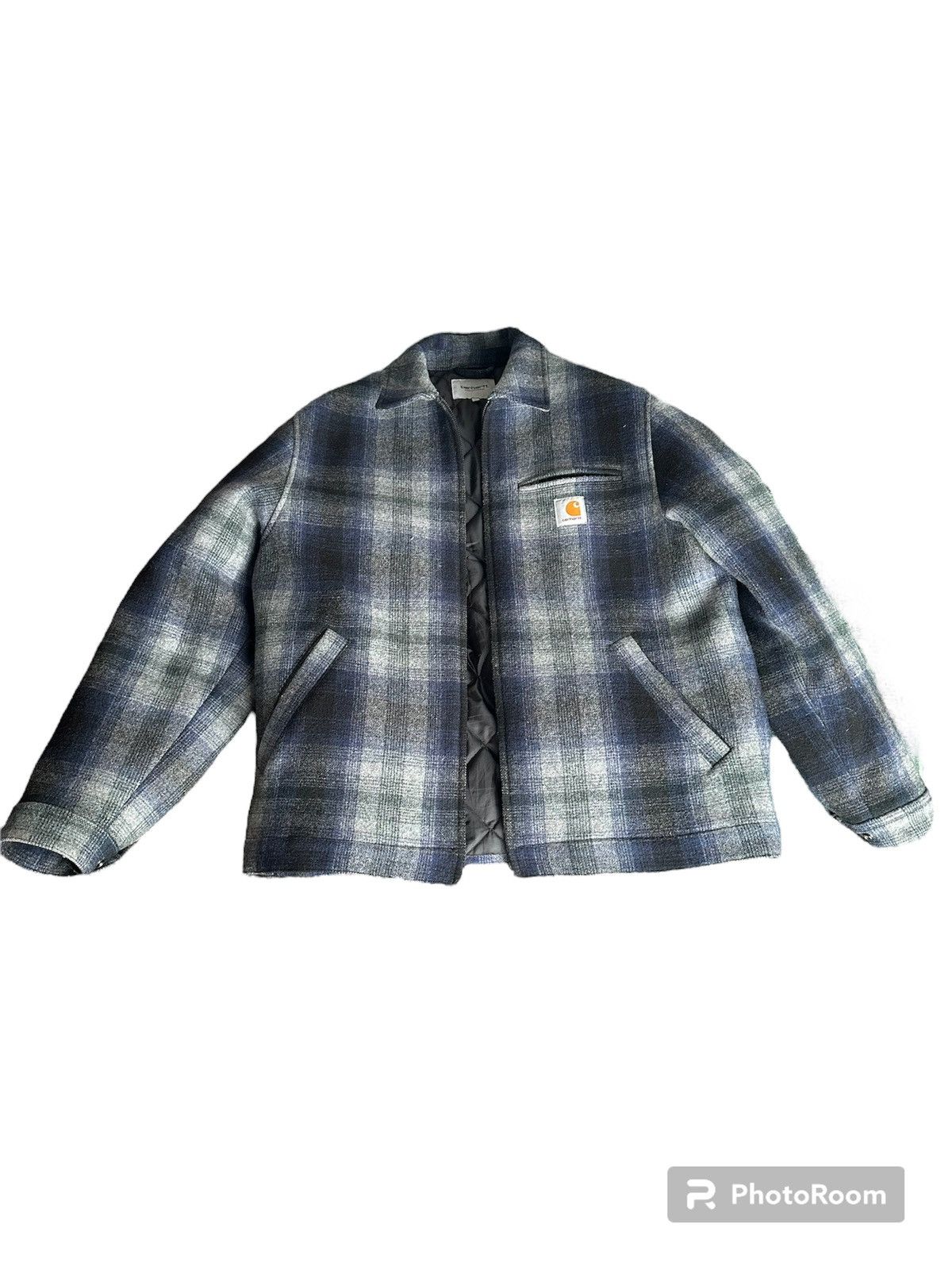 image of Carhartt Wip Detroit Vermont Jacket in Blue, Men's (Size XL)