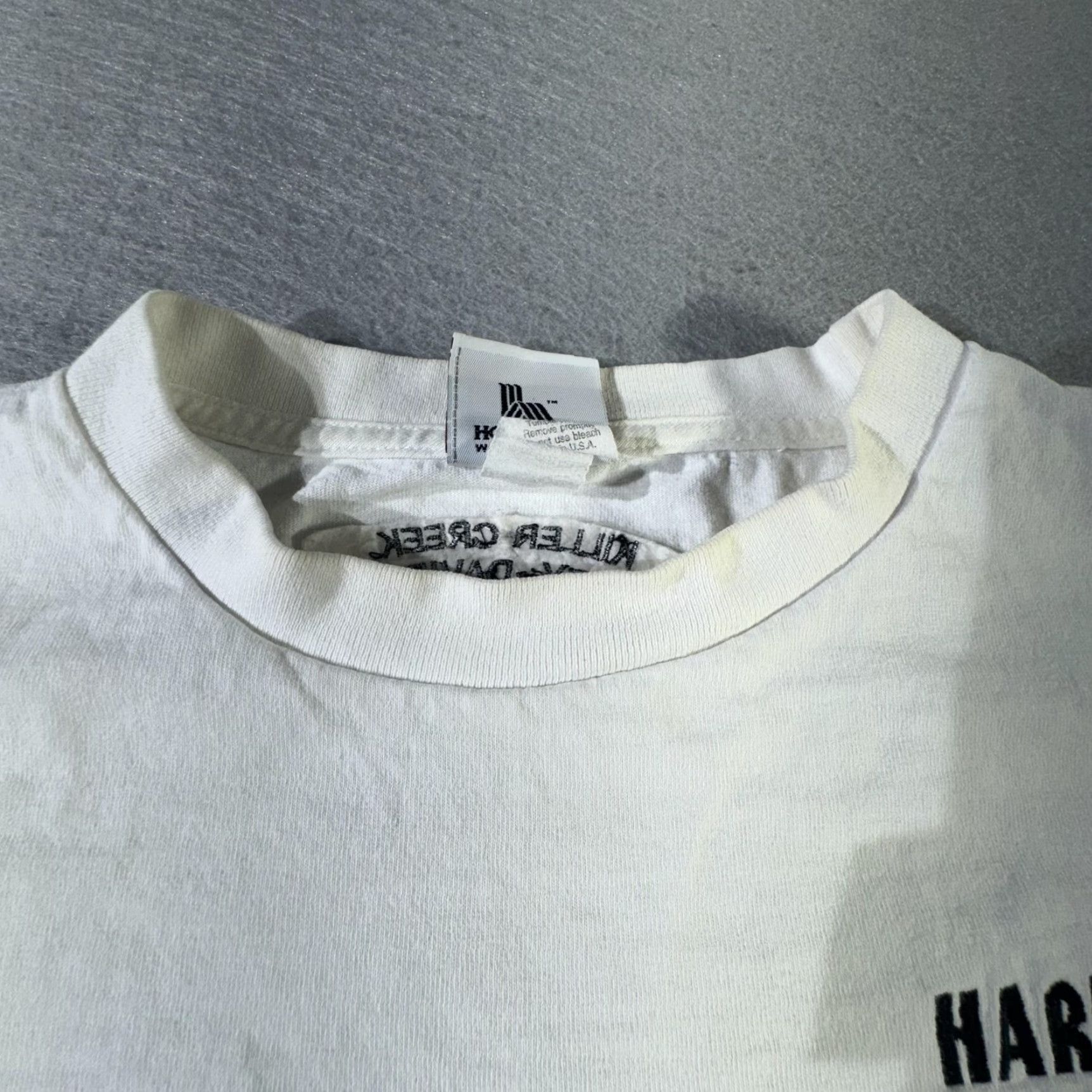 Harley Davidson Harley-Davidson Shirt Mens 2XL White Long Sleeve Biker Logo Killer Creek Roswell GA USA Size US XXL / EU 58 / 5 - 7 Thumbnail
