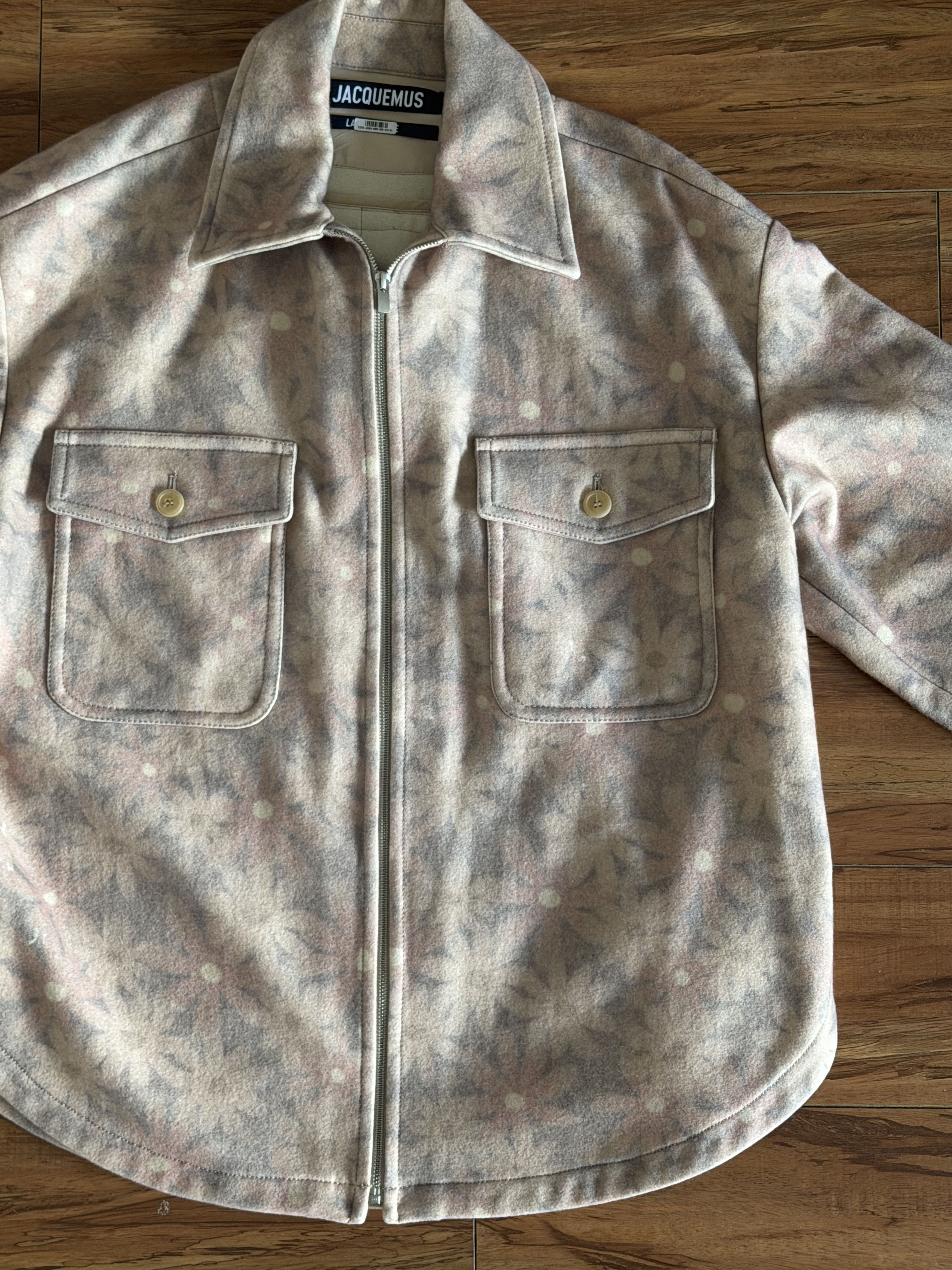 Jacquemus Jacquemus Le Blouson Montage Wool Shirt Size US L / EU 52-54 / 3 - 1 Thumbnail