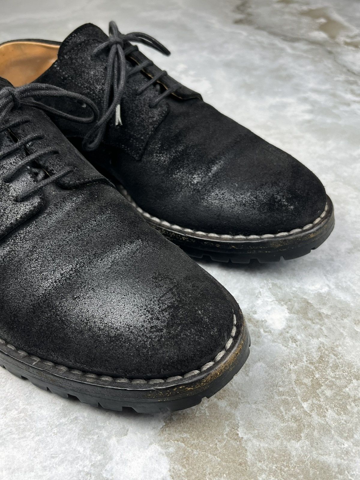 Maison Margiela Maison Margiela Waxed Suede Vibram Lug Sole Derbies Size US 8 / EU 41 - 5 Thumbnail