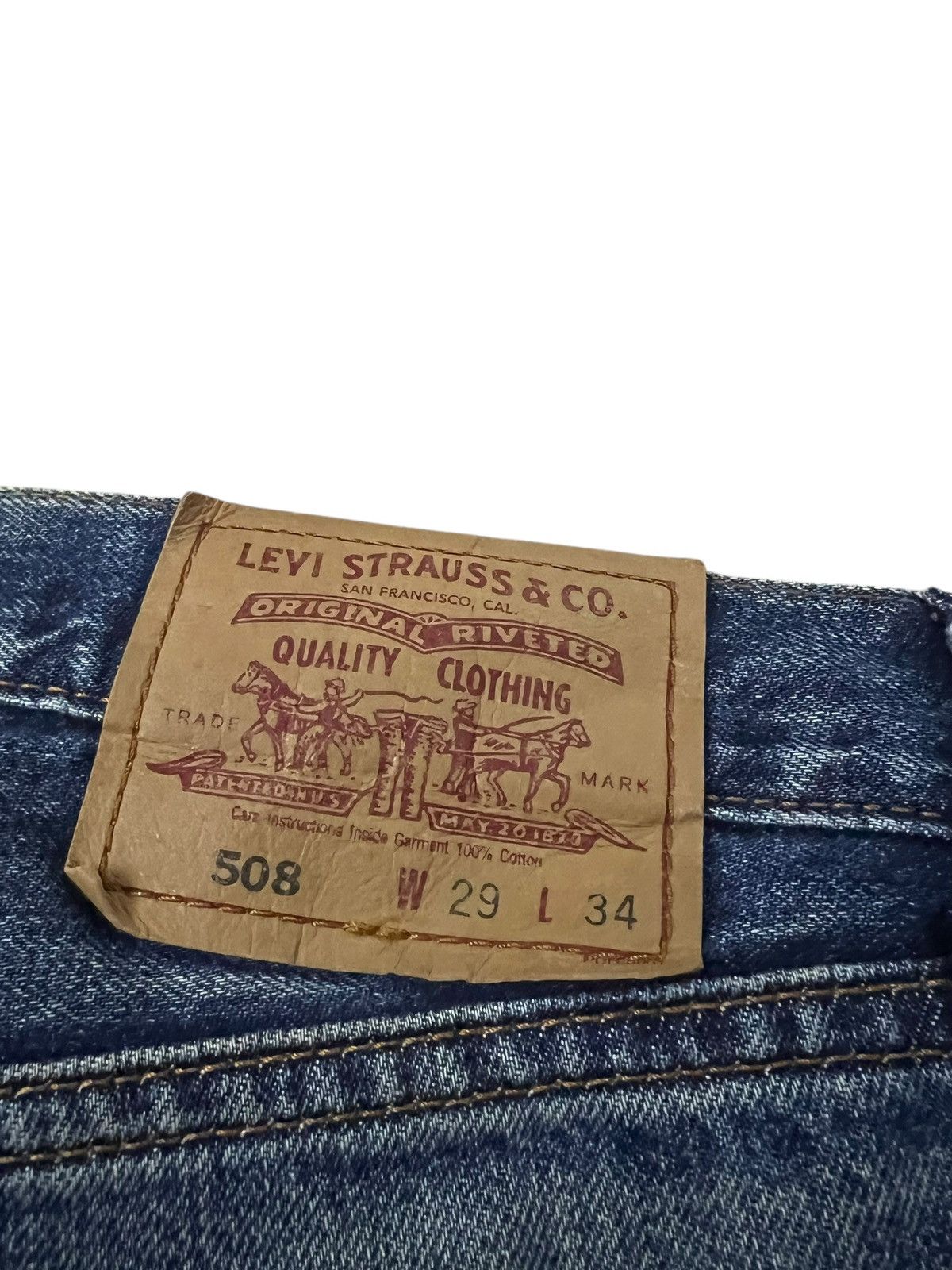 Levi's Vintage Levi’s 508 Distress Claw Jean Size US 29 - 17 Thumbnail