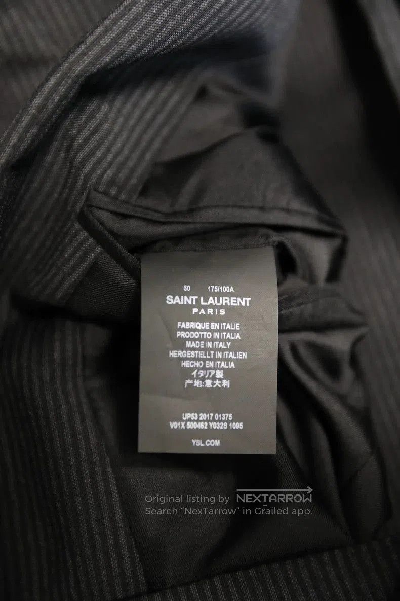 Saint Laurent Paris Saint Laurent Wool Mohair Blazer. Size US L / EU 52-54 / 3 - 5 Thumbnail
