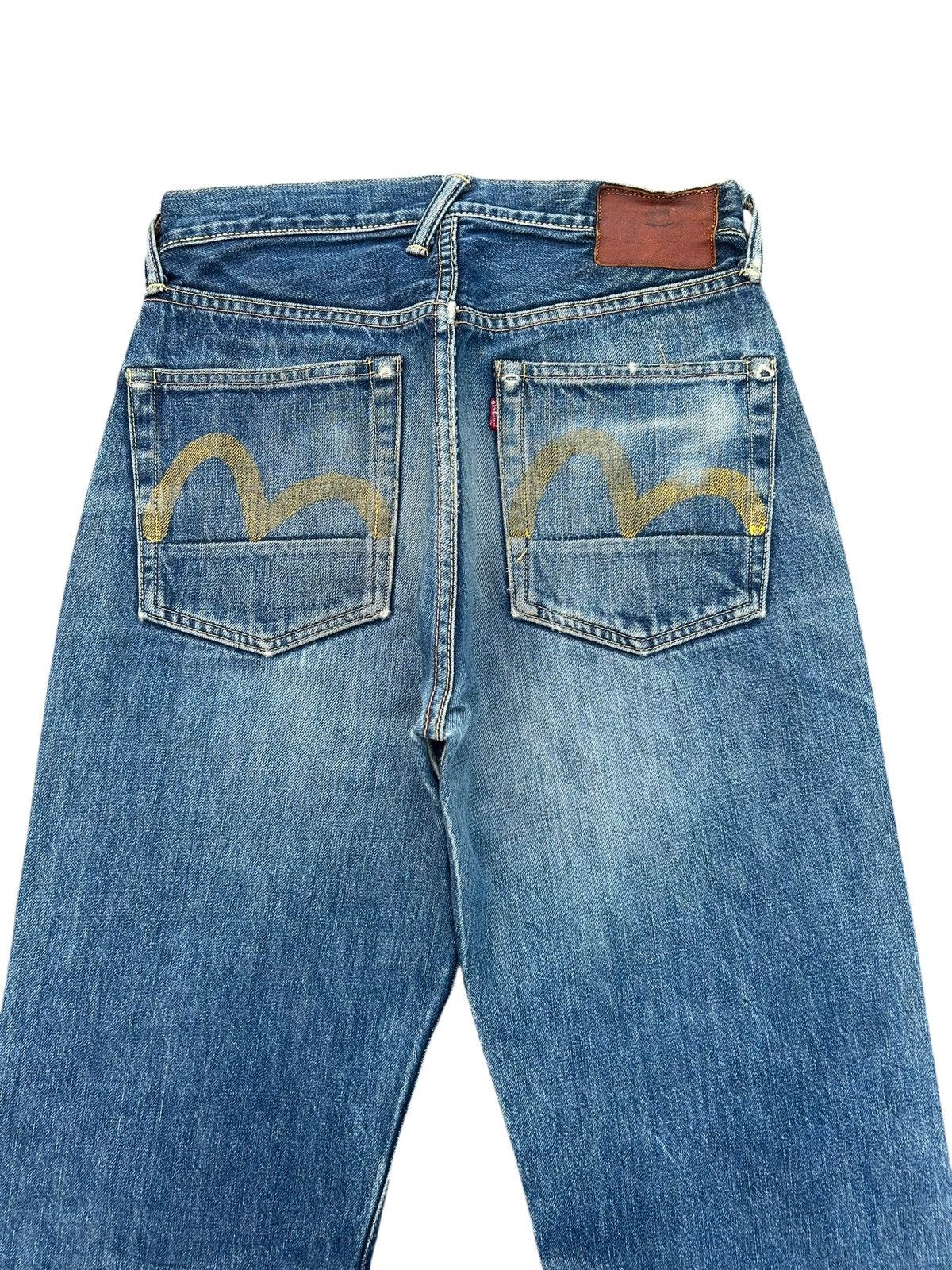 Kapital Thrashed Vintage Evisu Selvedge Denim Jeans Size US 28 / EU 44 - 2 Thumbnail