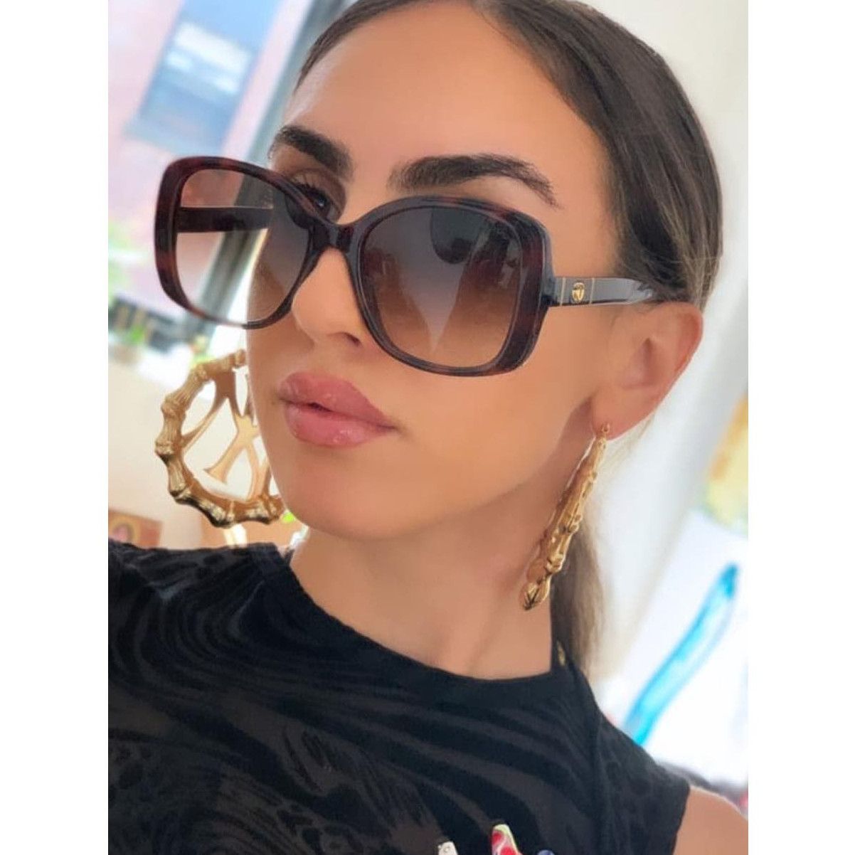 Gucci NEW Gucci GG0762S Brown Butterfly Sunglasses Marmont  display picture 1