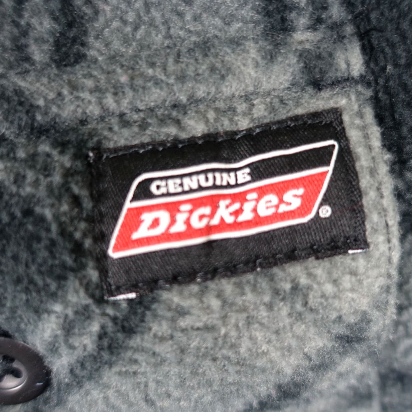 Dickies Dickies Jacket Mens XL Black Shacket Flannel Padded Quilt Work Shacket Shirt Jacket 90s Vintage Dickies Size US XL / EU 56 / 4 - 3 Thumbnail