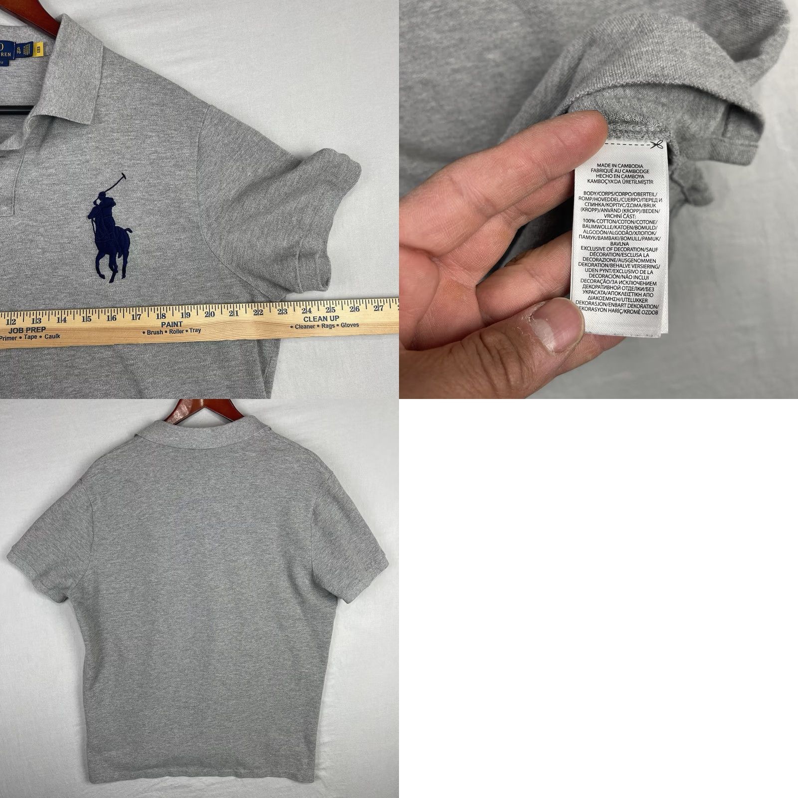 Polo Ralph Lauren Polo Ralph Lauren Polo Shirt Mens XL Gray Yacht Club Custom Slim Fit Big Pony Polo Shirt Mens XL Gray Yacht Club Slim Fit Beac h Surfing Size US XL / EU 56 / 4 - 8 Thumbnail
