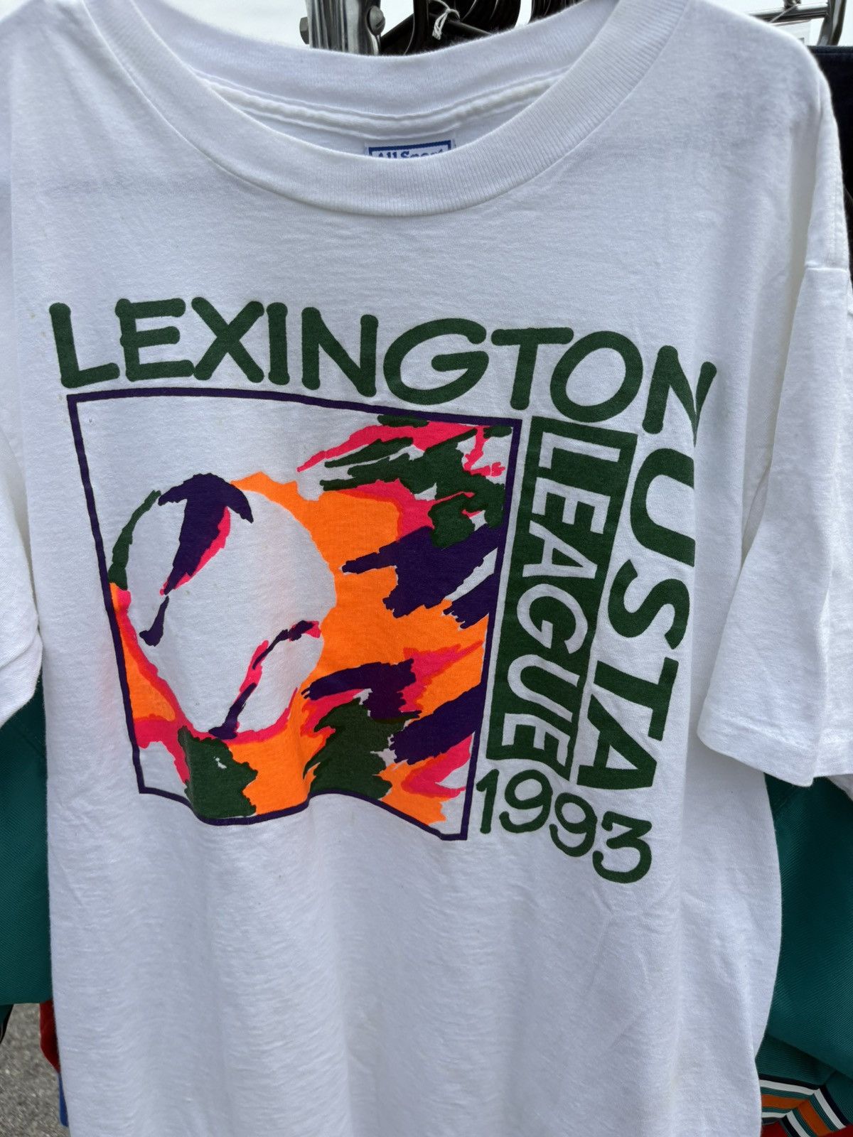 USA Olympics × Vintage 1993 Lexington USA Tennis T-Shirt Size US L / EU 52-54 / 3 - 2 Thumbnail