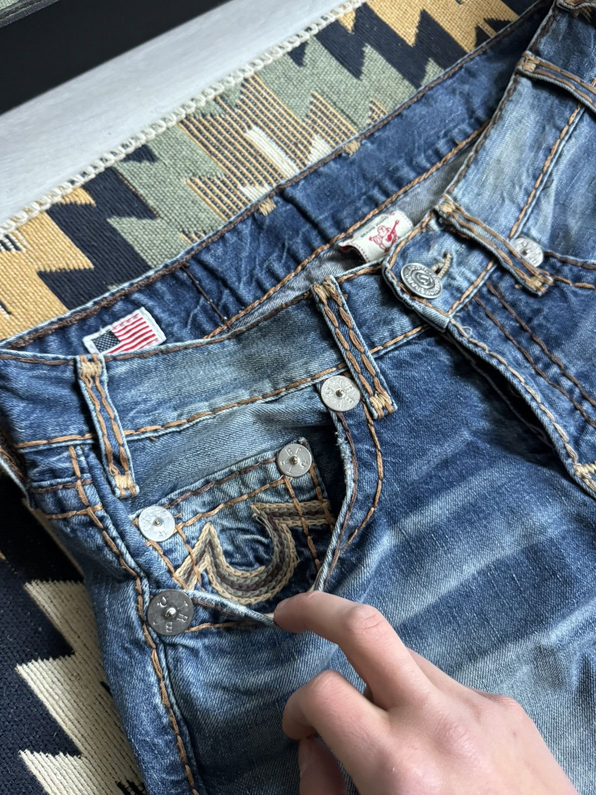 True Religion Vintage True Religion USA Hype Baggy Denim Jeans Size US 32 / EU 48 - 13 Thumbnail