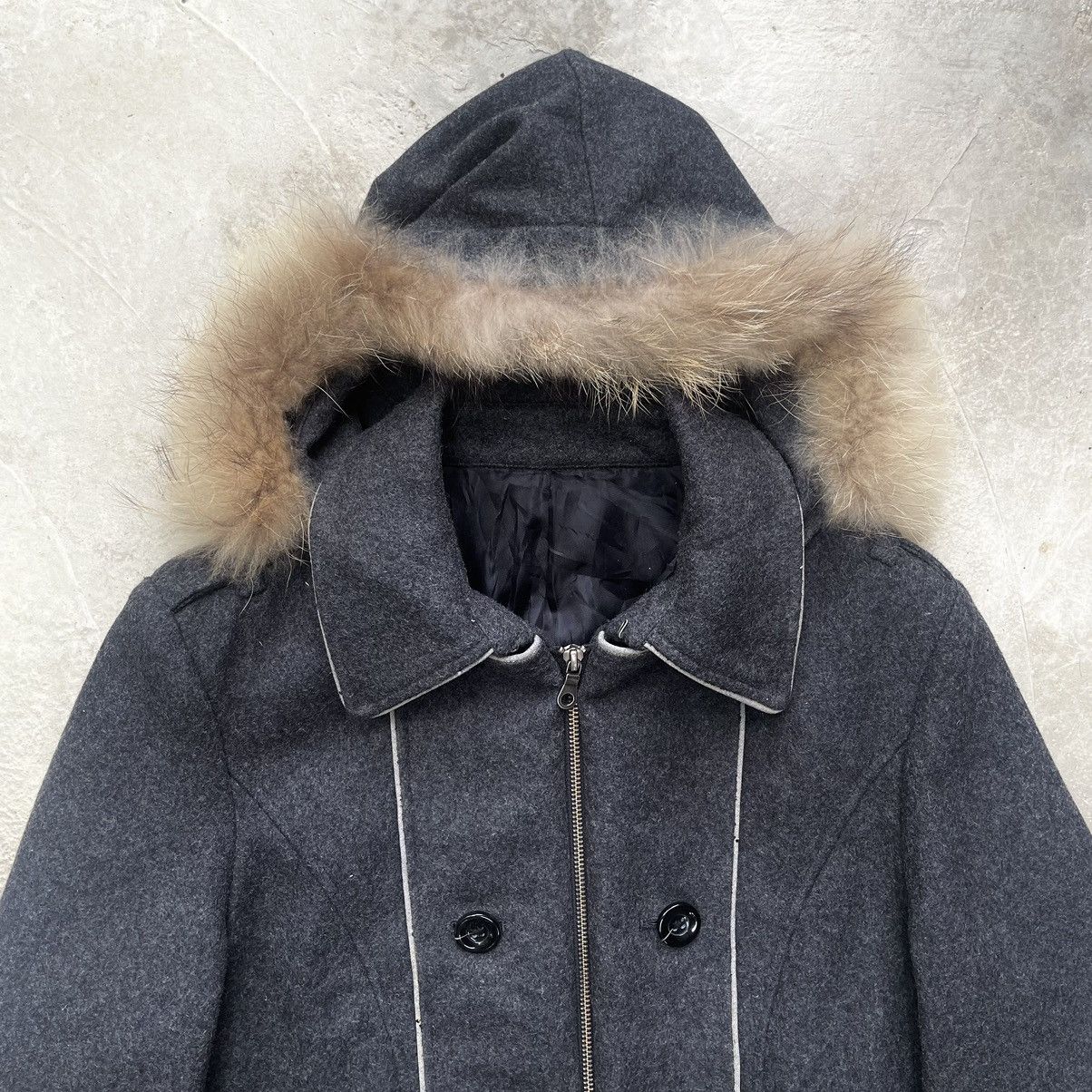 PPFM Archive🔥 PPFM Napolean Bondage Wool Fur Hood grey jacket Size US S / EU 44-46 / 1 - 4 Thumbnail