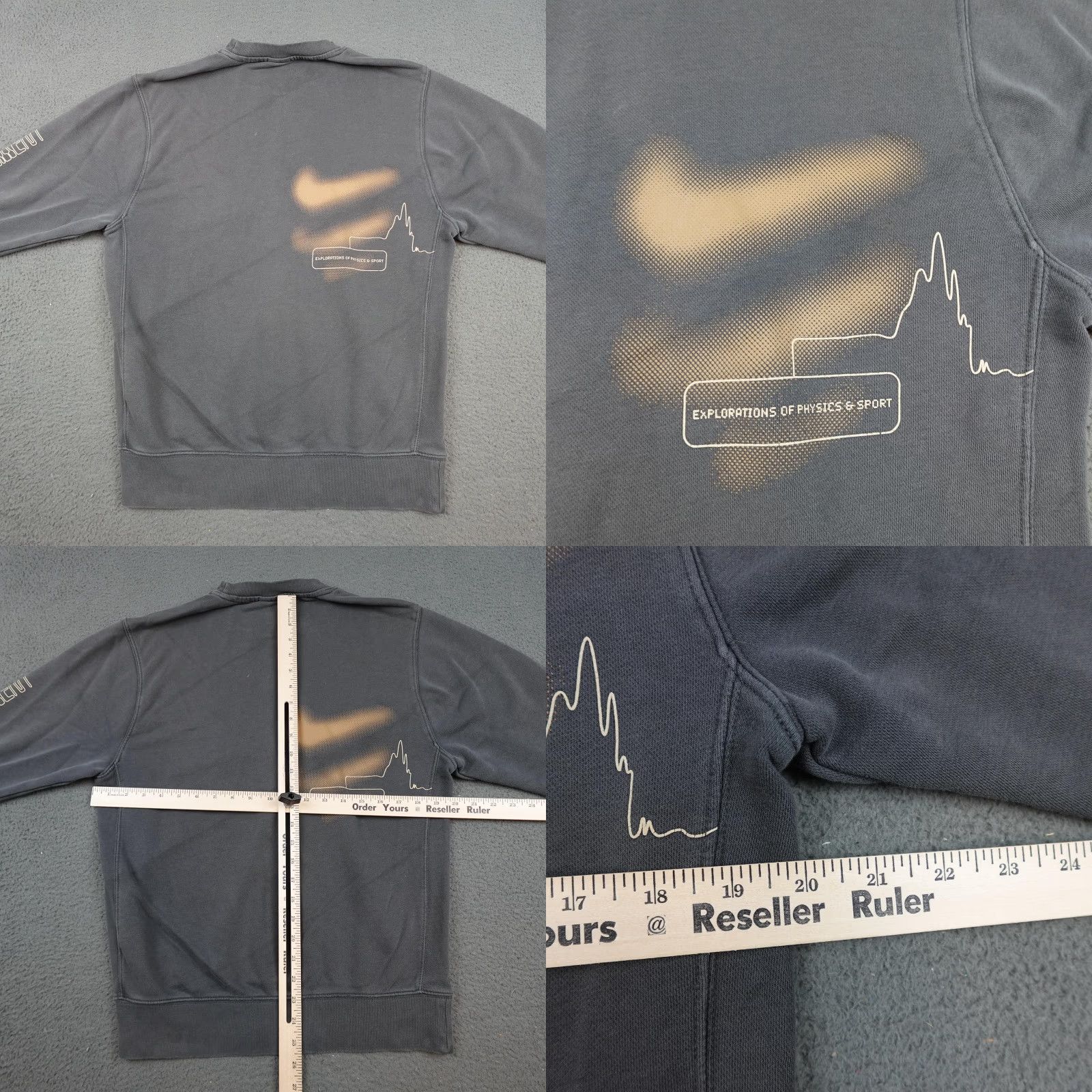 Nike Nike Sweatshirt Mens Small Gray Phys Enlightenment Crewneck DO6192 Graphic Size US S / EU 44-46 / 1 - 8 Thumbnail