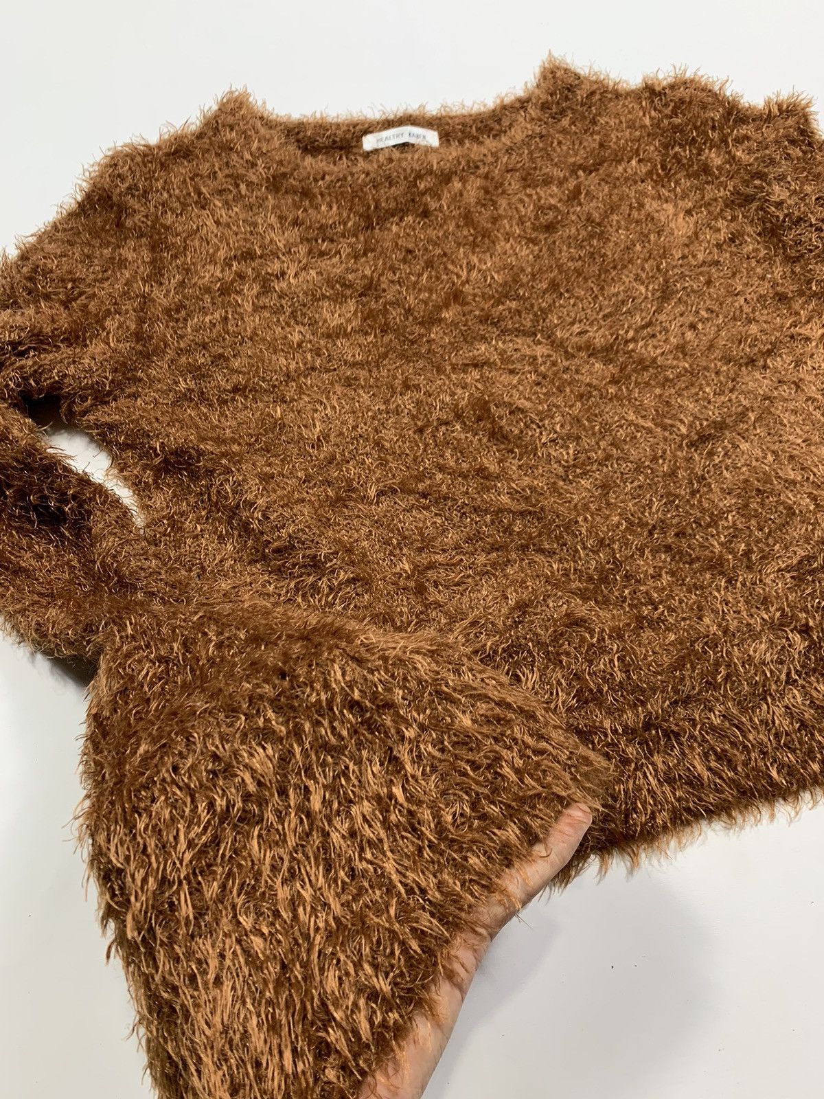 Issey Miyake × Japanese Brand Crazy Fuzzy Mohair Healthy Karen sweater Size US M / EU 48-50 / 2 - 3 Thumbnail