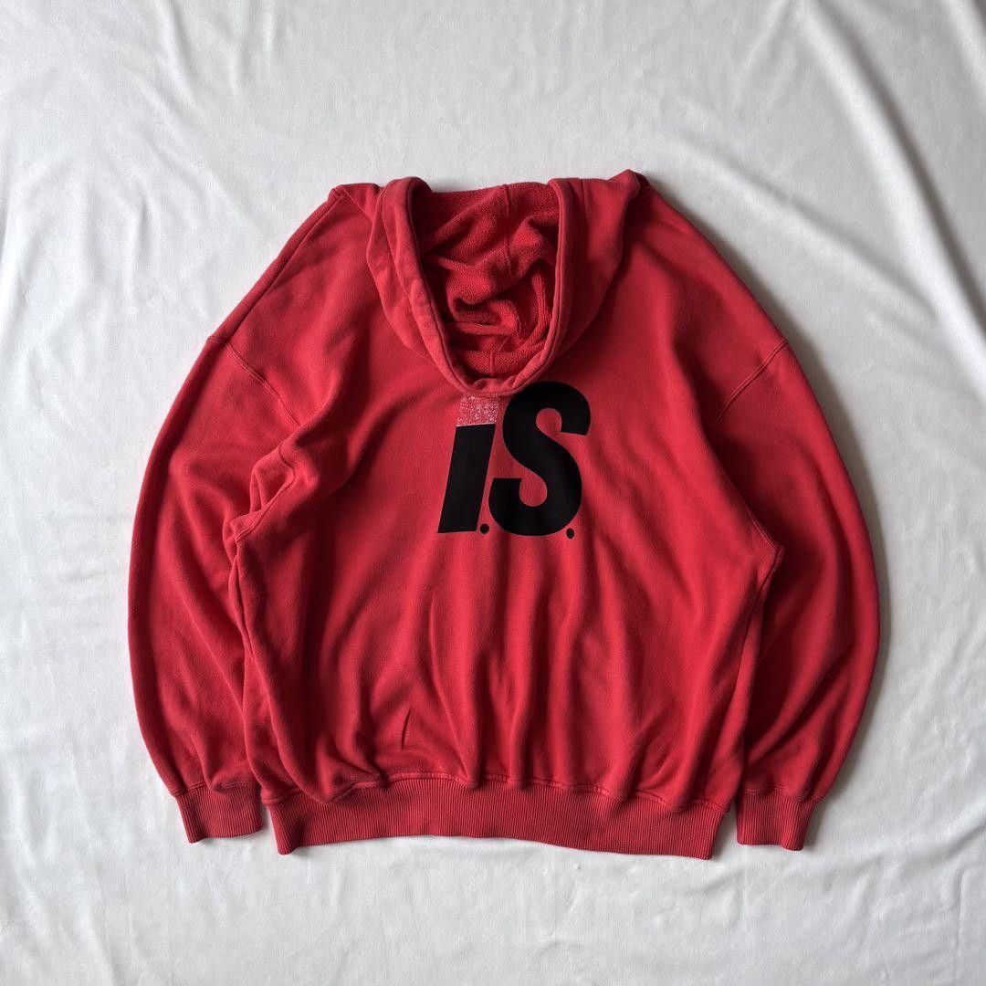 80s Issey Miyake Zip-Up Sweatshirt with Logo Print