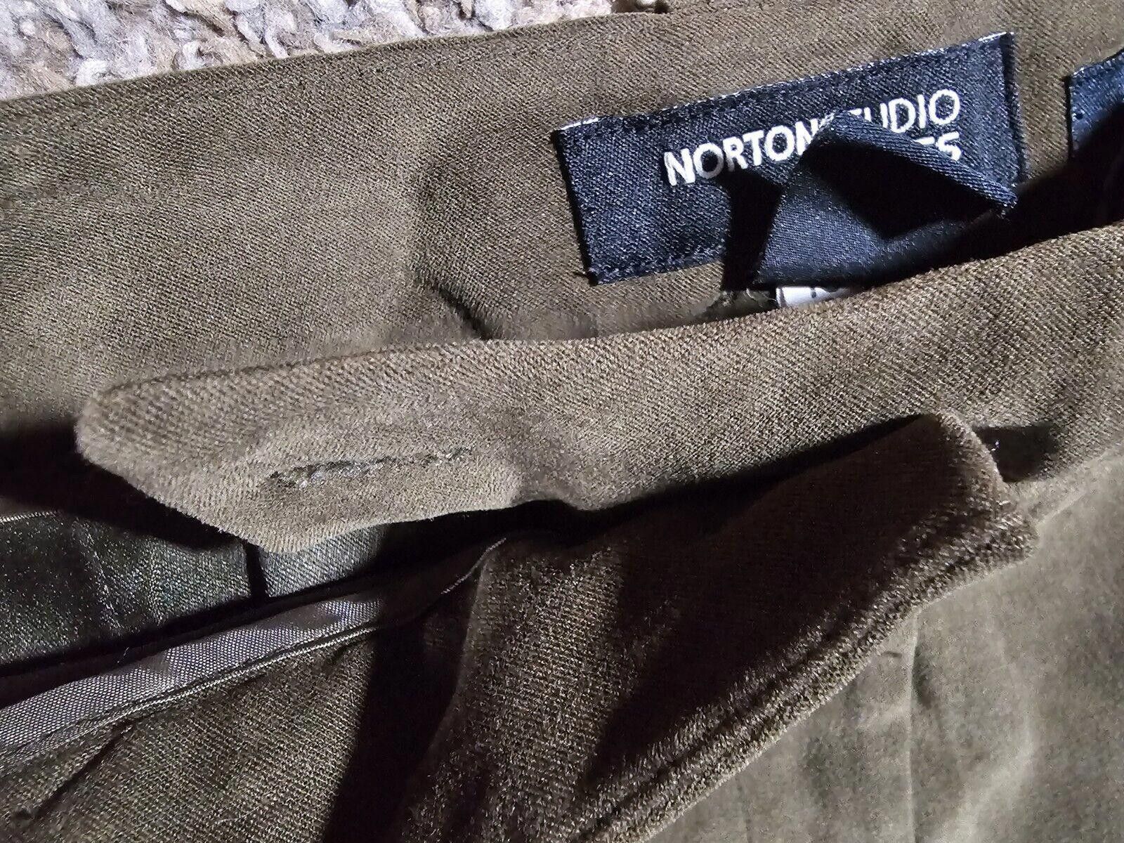 Designer Norton Studio Petites Stretch 10P Pants Size 32" / US 10 / IT 46 - 3 Thumbnail