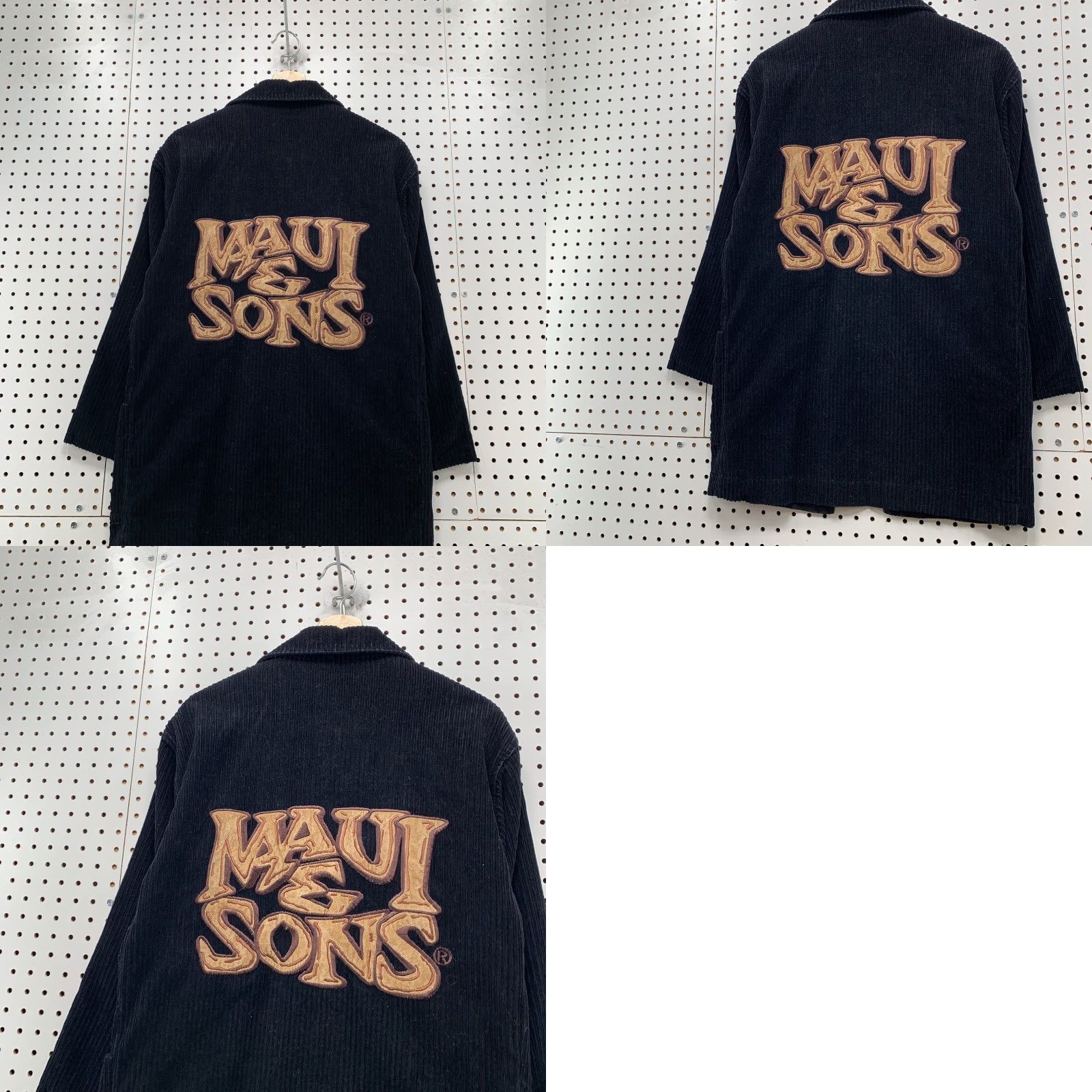 Vintage VINTAGE Maui & Sons Corduroy Jacket Mens M Black 3/4 Sleeve Embroidered Jacket Size US M / EU 48-50 / 2 - 10 Thumbnail