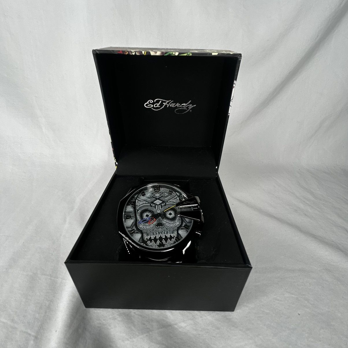 Ed Hardy Ed Hardy Skull Graphic Watch Adjustable Strap New In Box Size ONE SIZE - 1 Thumbnail