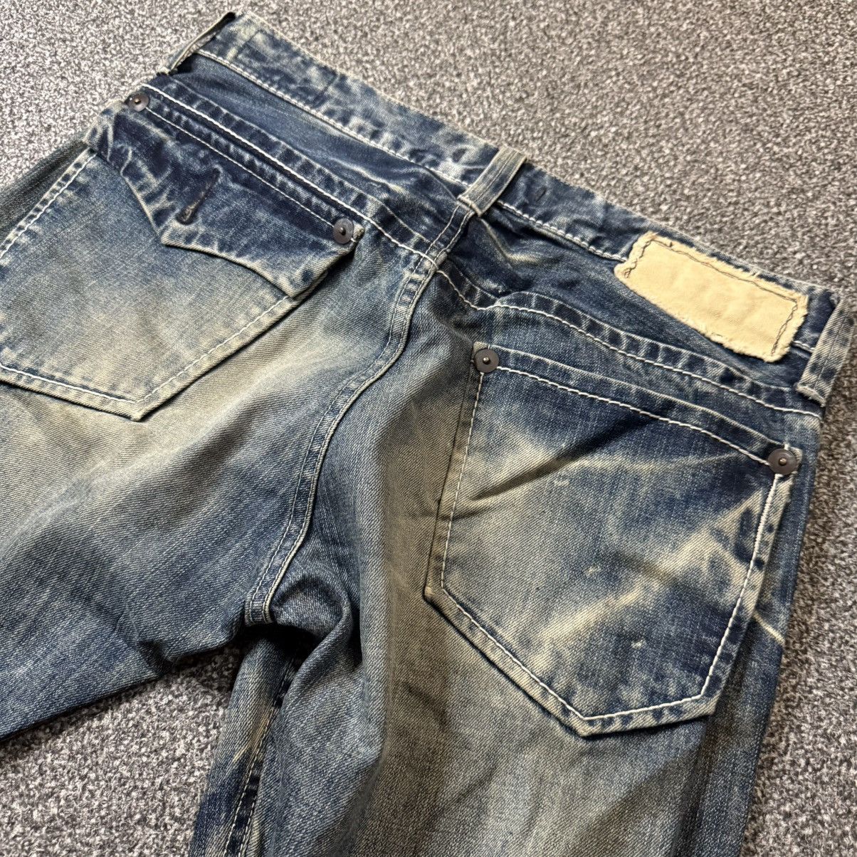 If Six Was Nine 🔥🔥🇯🇵 Japanese Distressed Dirty Clawmark Denim Size US 32 / EU 48 - 7 Thumbnail
