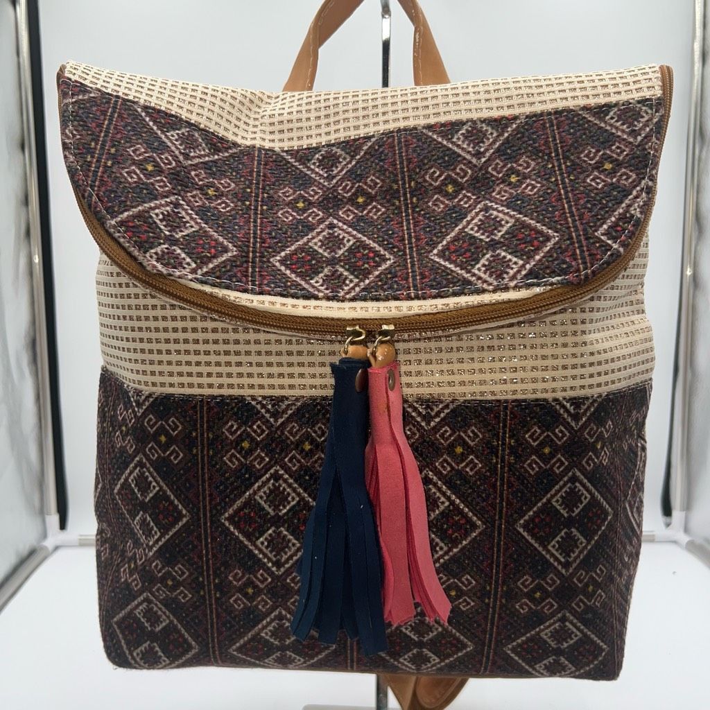 Other Boho Tassel And Gold Thread weaved Sling/Backpack Size ONE SIZE - 1 Thumbnail