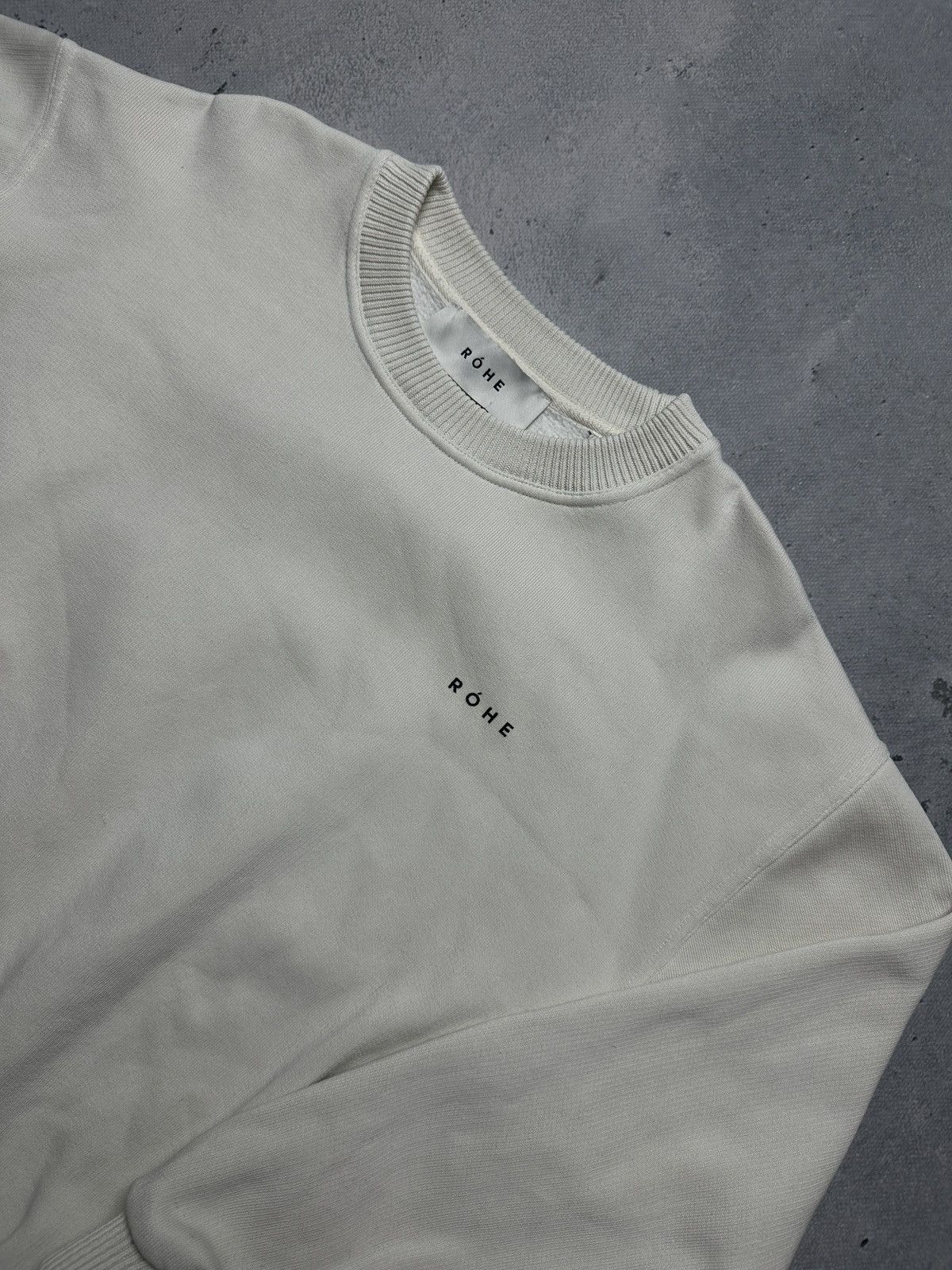 Rohe Rohe Crewneck Logo Print Cotton Sweatshirt Lux Size US M / EU 48-50 / 2 - 2 Thumbnail