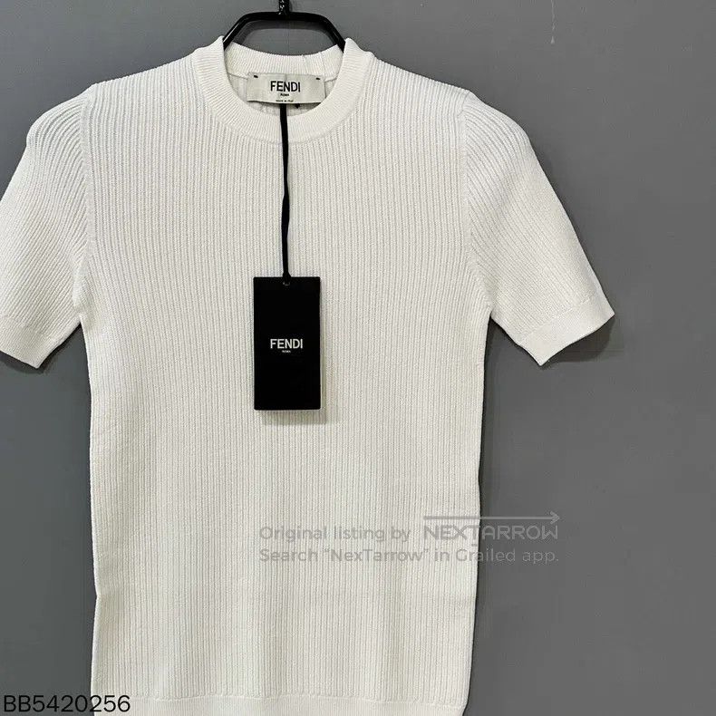 Other Fendi Back logo knitted short-sleeve top Size XXS / US 00 / IT 34 - 1 Thumbnail