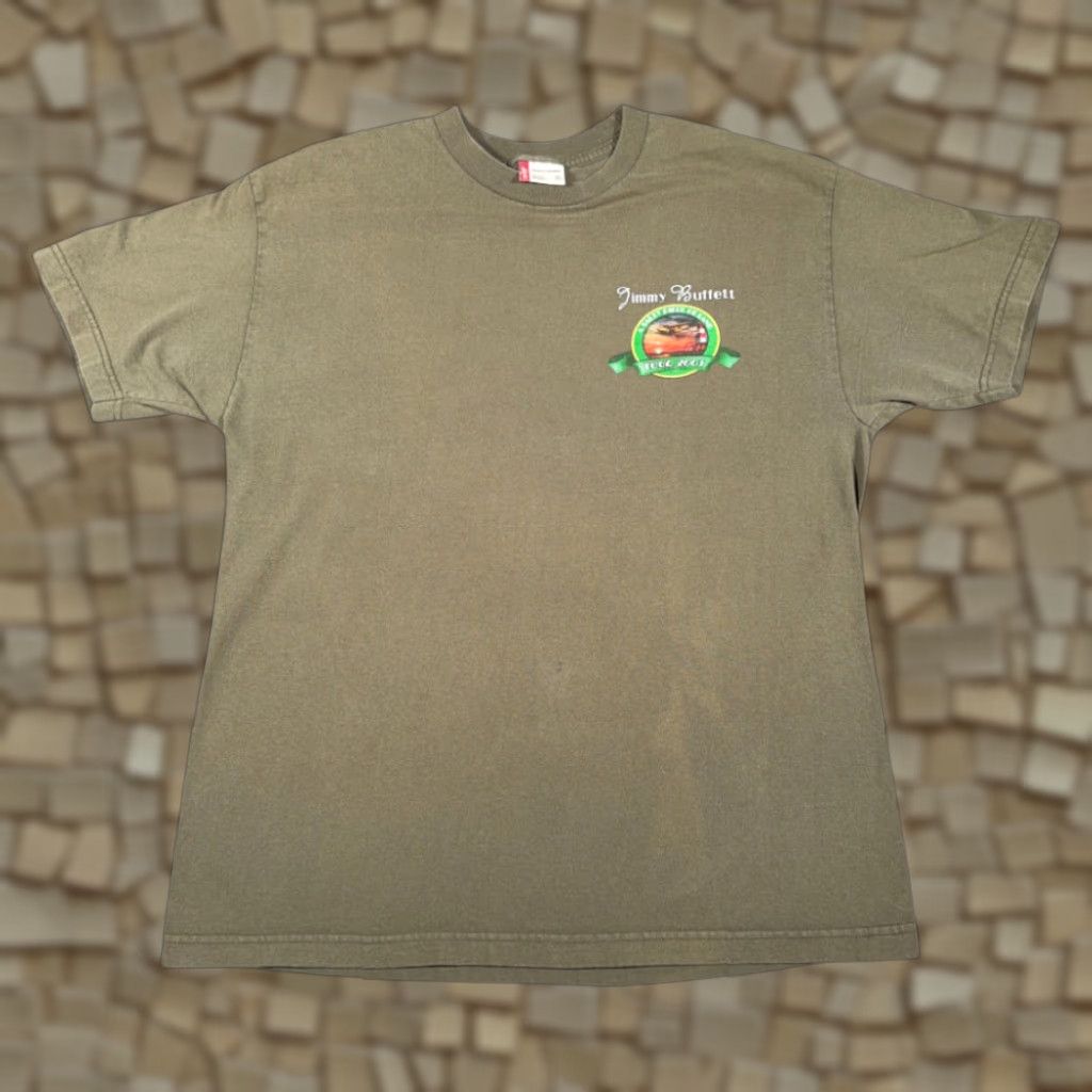 Levi's VINTAGE Levi's Jimmy Buffett Shirt Adult LARGE Green Salty Land Tour 2005 T-Shirt Mens XS? Size US L / EU 52-54 / 3 - 1 Thumbnail