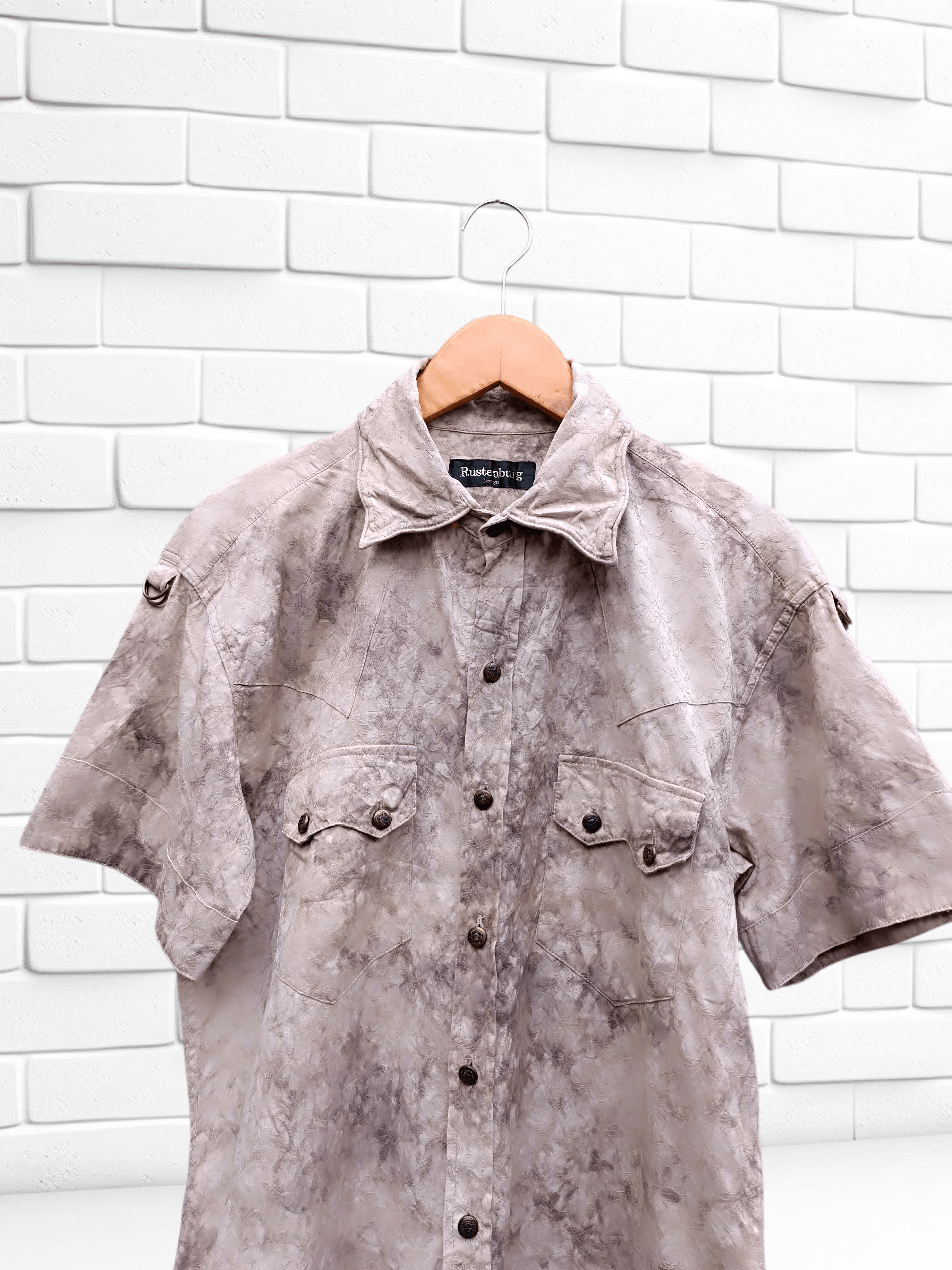 Japanese Brand Japanese Brand Western Tie Dye Brown Grunge Y2K Vintage Size US L / EU 52-54 / 3 - 3 Thumbnail