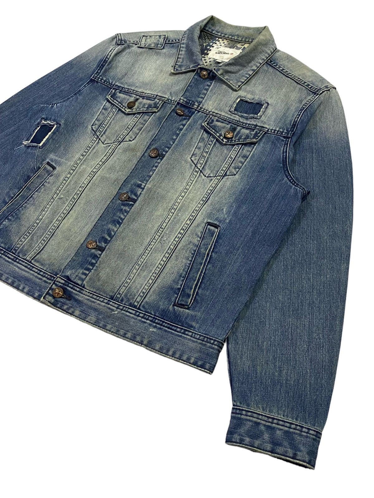 Jean Paul Gaultier Jean Paul Glaultier Distressed Denim Jacket Size US XL / EU 56 / 4 - 21 Thumbnail