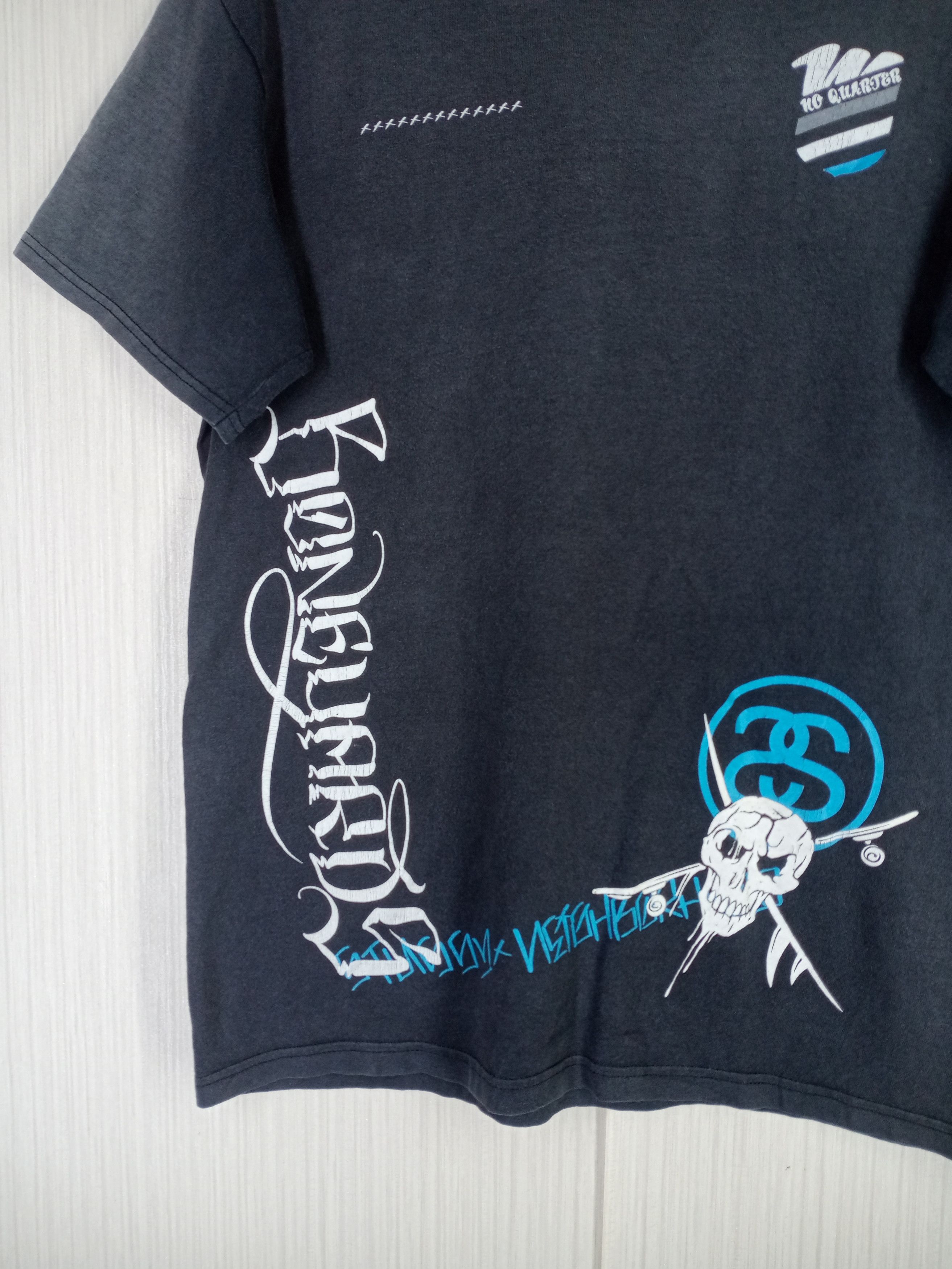Neighborhood × Stussy Rare Vintage Stussy X Neighborhood Boneyards Tshirt Size US M / EU 48-50 / 2 - 5 Thumbnail
