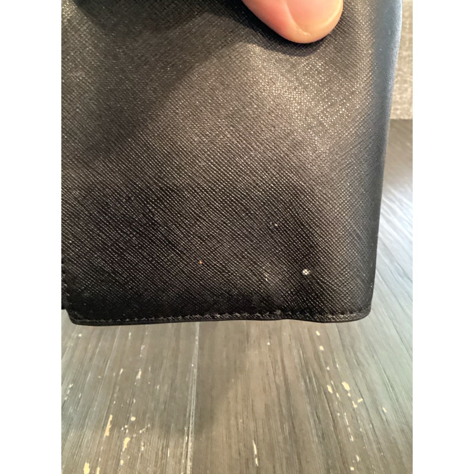 Tory Burch Tory Burch Black Logo Foldover Thin I.D., Zip Coin, Credit Card, Wallet Size ONE SIZE - 4 Thumbnail