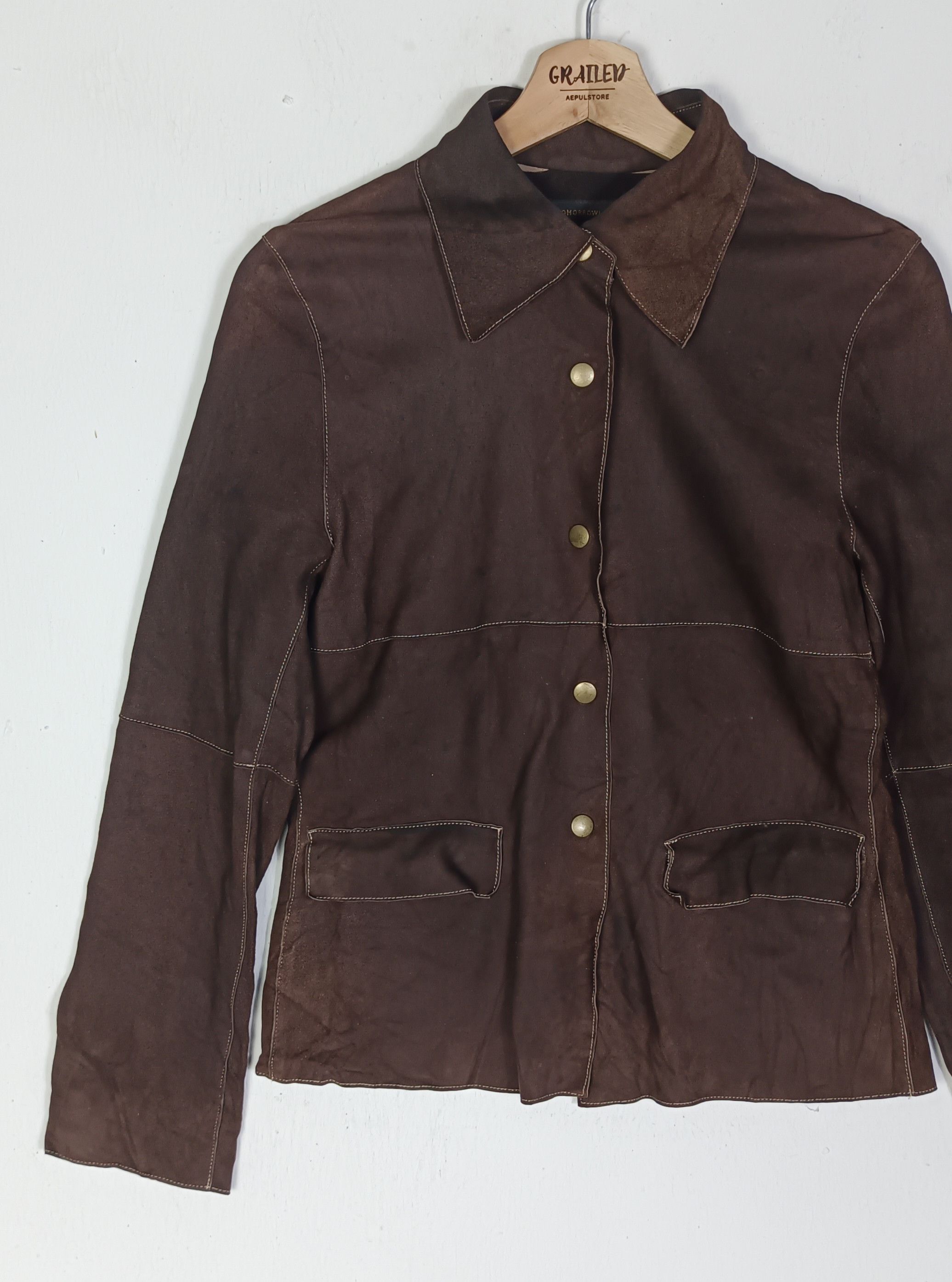 Japanese Brand × Tomorrowland × Vintage Vintage💥Tomorrowland Suede Material Jacket Size US S / EU 44-46 / 1 - 4 Thumbnail