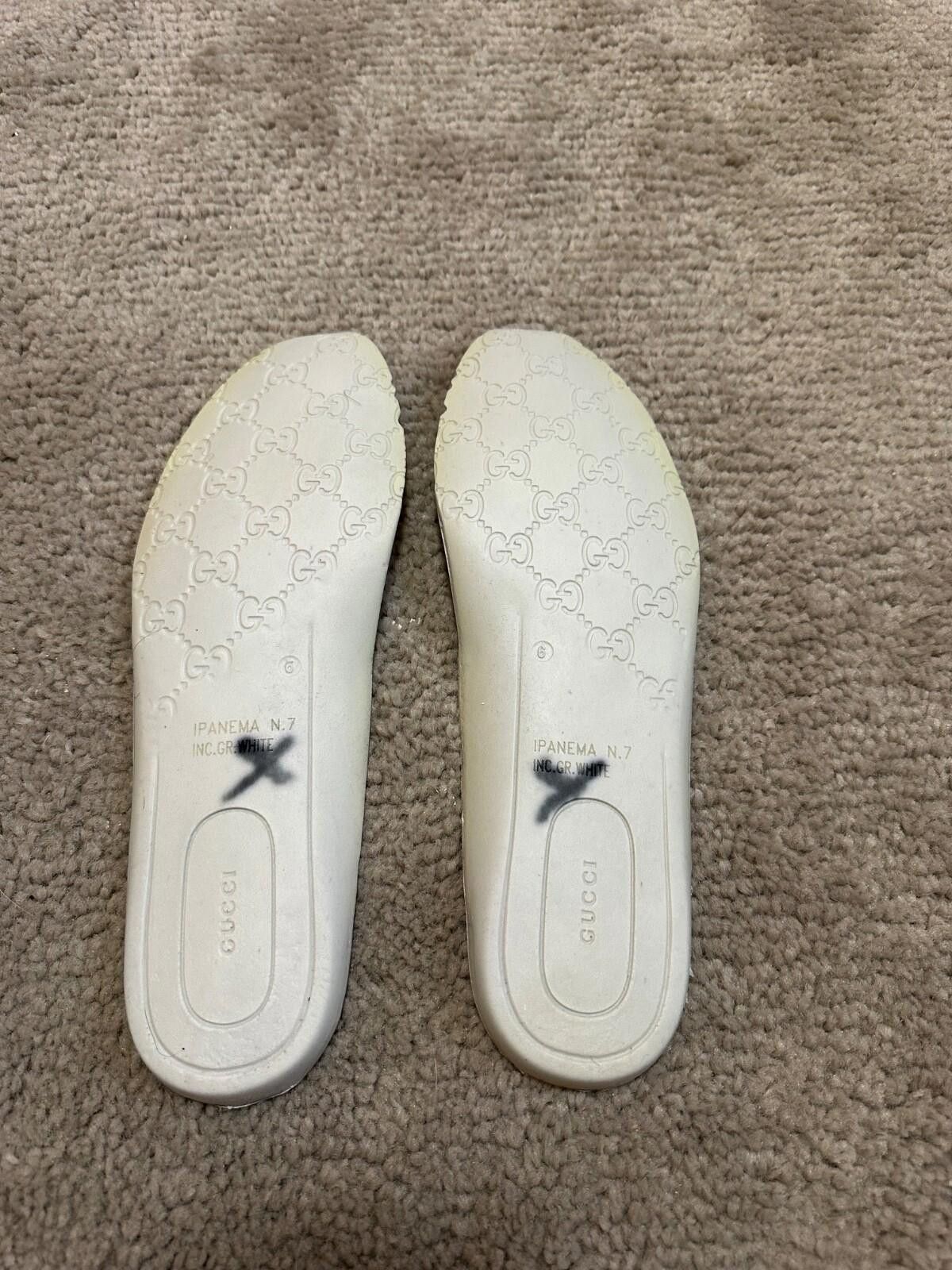 Gucci Gucci Leather Interlocking G Logo Low Top Sneakers Size US 7 / EU 40 - 10 Thumbnail