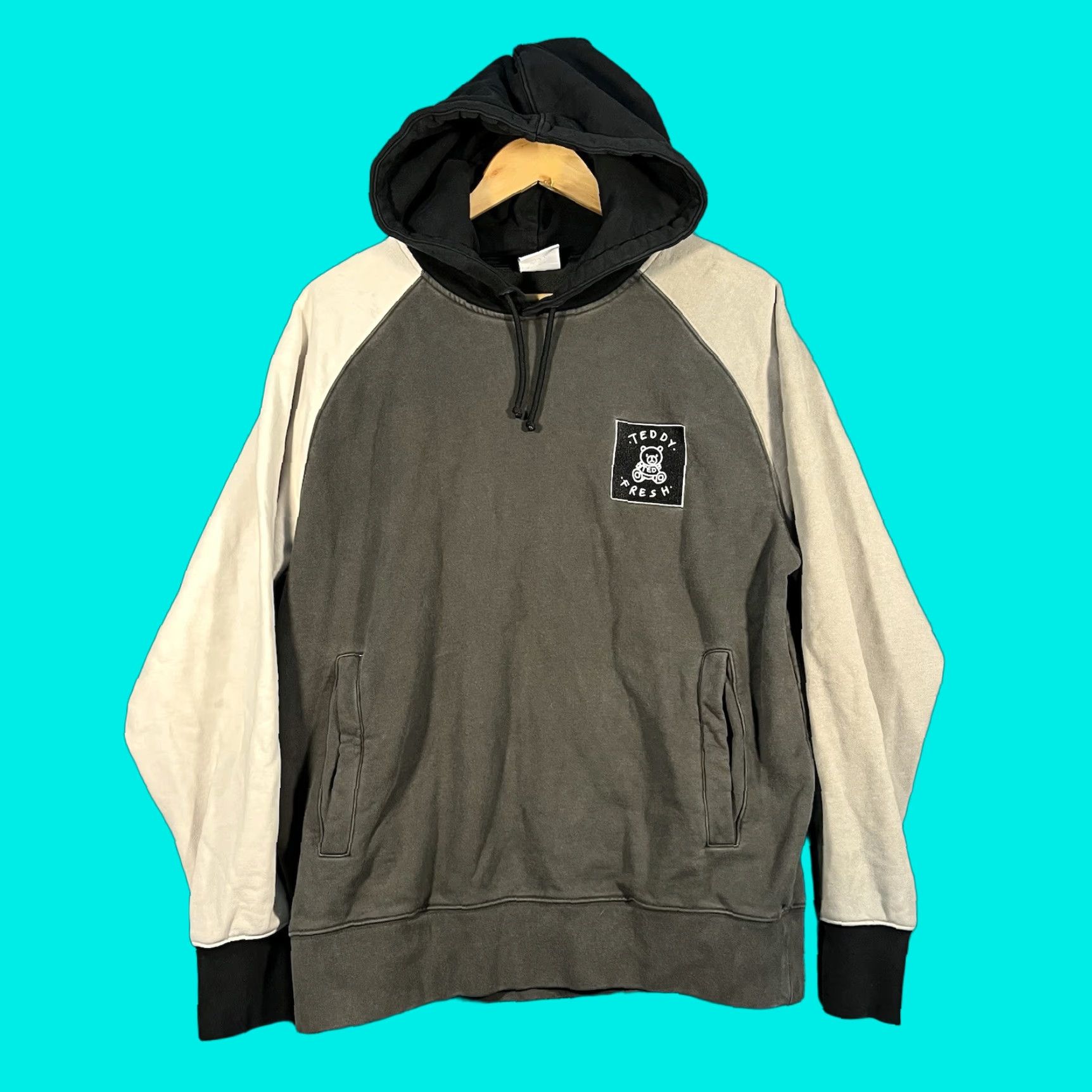 Teddy Fresh Teddy Fresh Mens Hoodie Sweatshirt Light Multicolor Hooded Pockets Drawstring Crew Neck Heavyweight Regular M Size US M / EU 48-50 / 2 - 1 Thumbnail