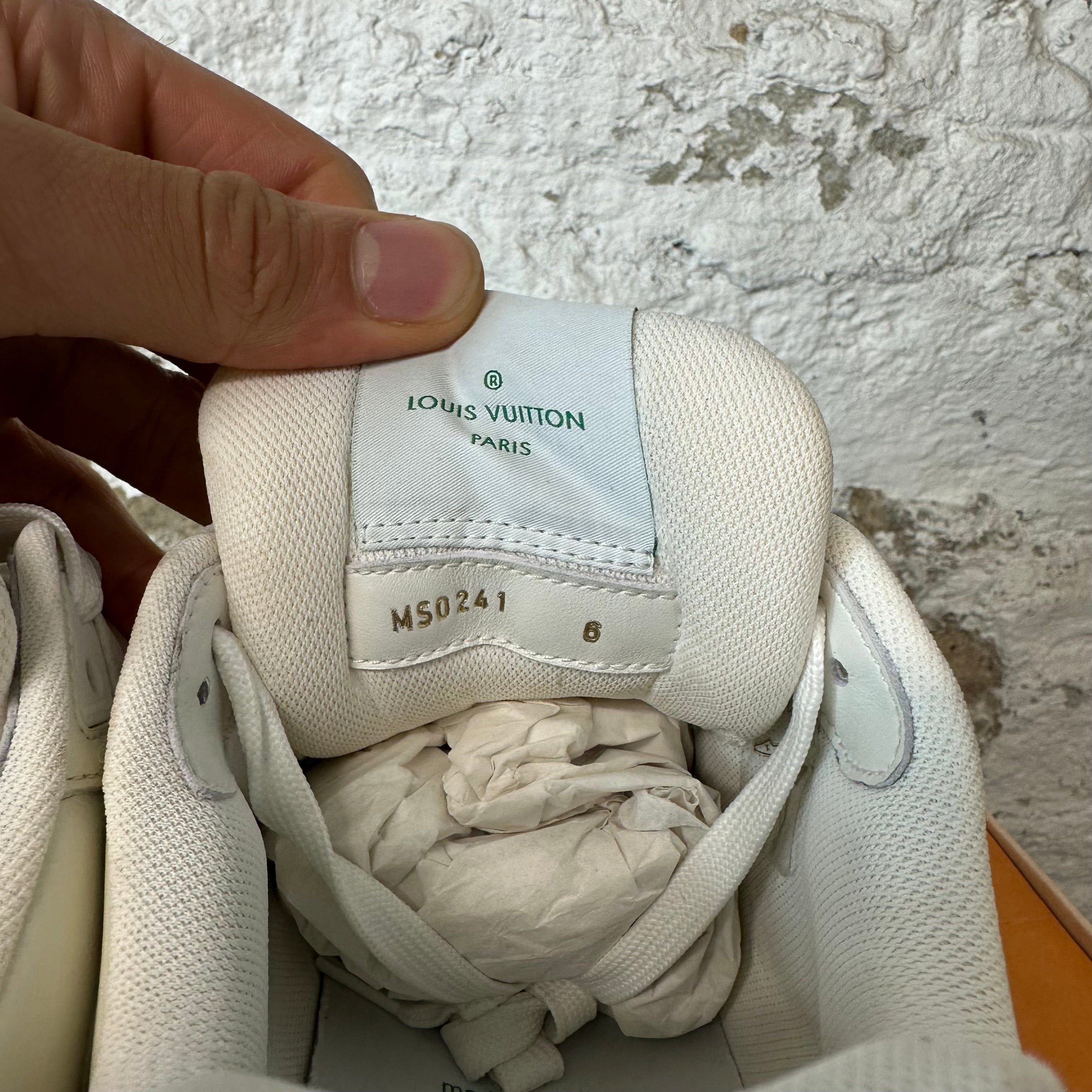 Louis Vuitton Louis Vuitton Green White Strap Trainer Sz 7.5 (6LV) Size US 7.5 / EU 40-41 - 6 Thumbnail