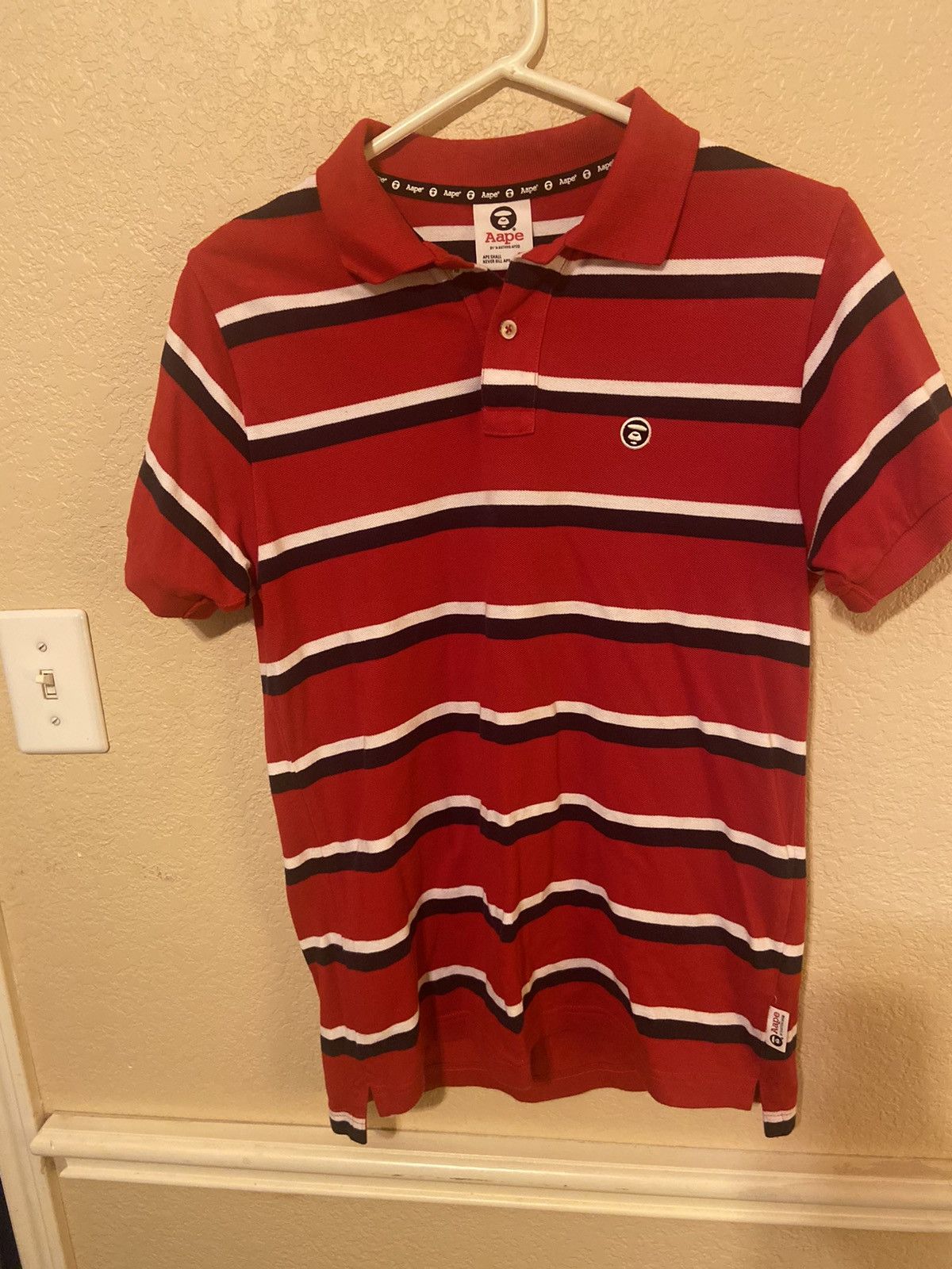 Aape AAPE by A Bathing Ape Striped Polo Size US S / EU 44-46 / 1 - 1 Thumbnail