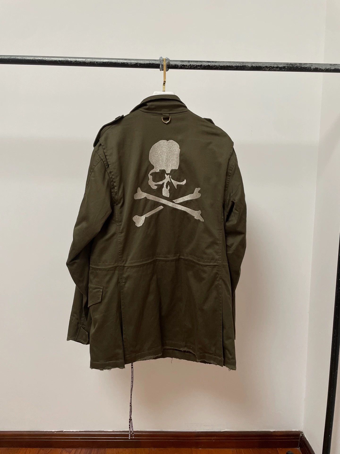 Mastermind Japan Mastermind Olive Green Silver Embroidered Skull Trench M Size US M / EU 48-50 / 2 - 1 Thumbnail