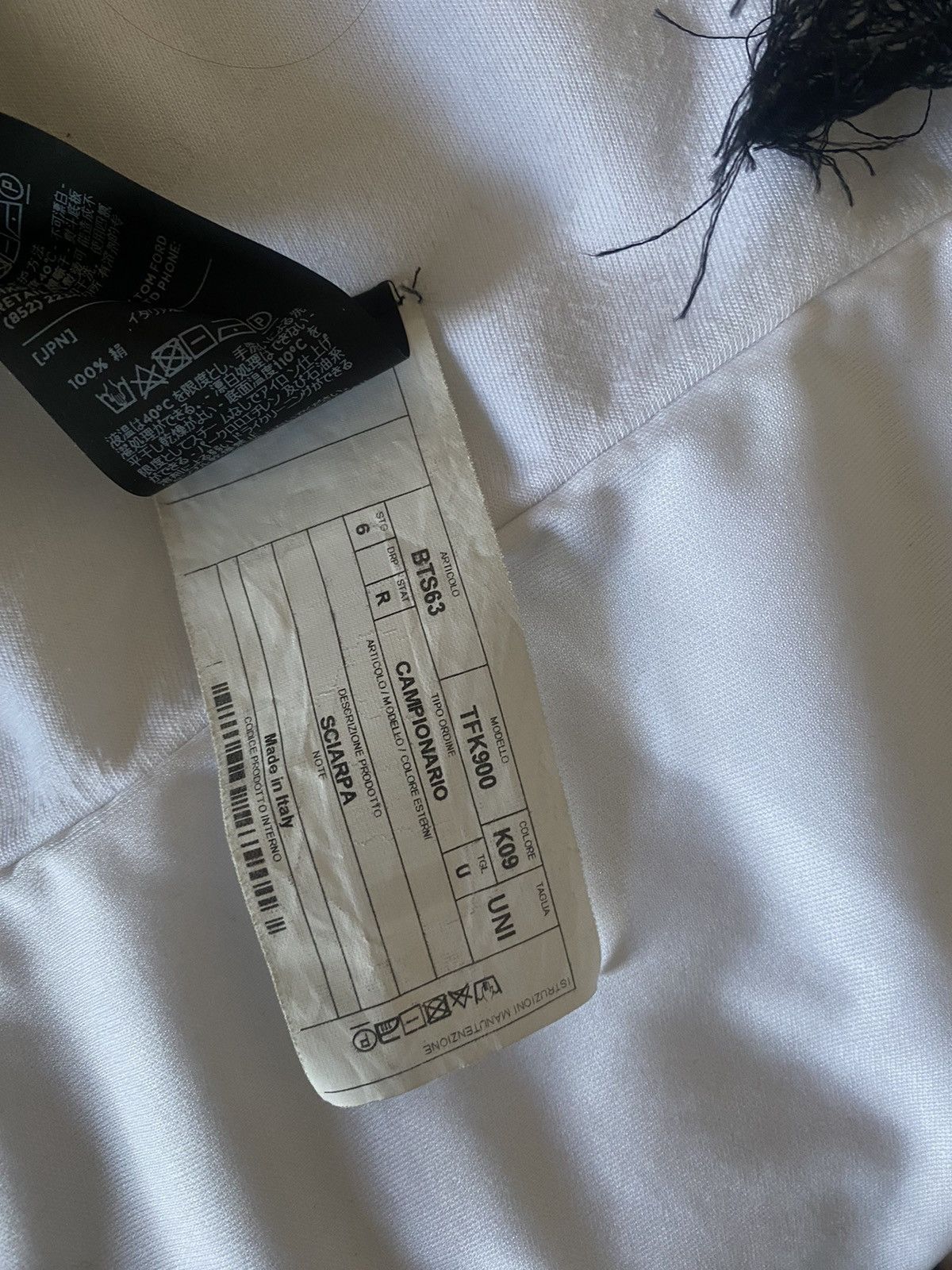 Tom Ford Tom Ford Black Silk Skinny Scarf Size ONE SIZE - 7 Thumbnail