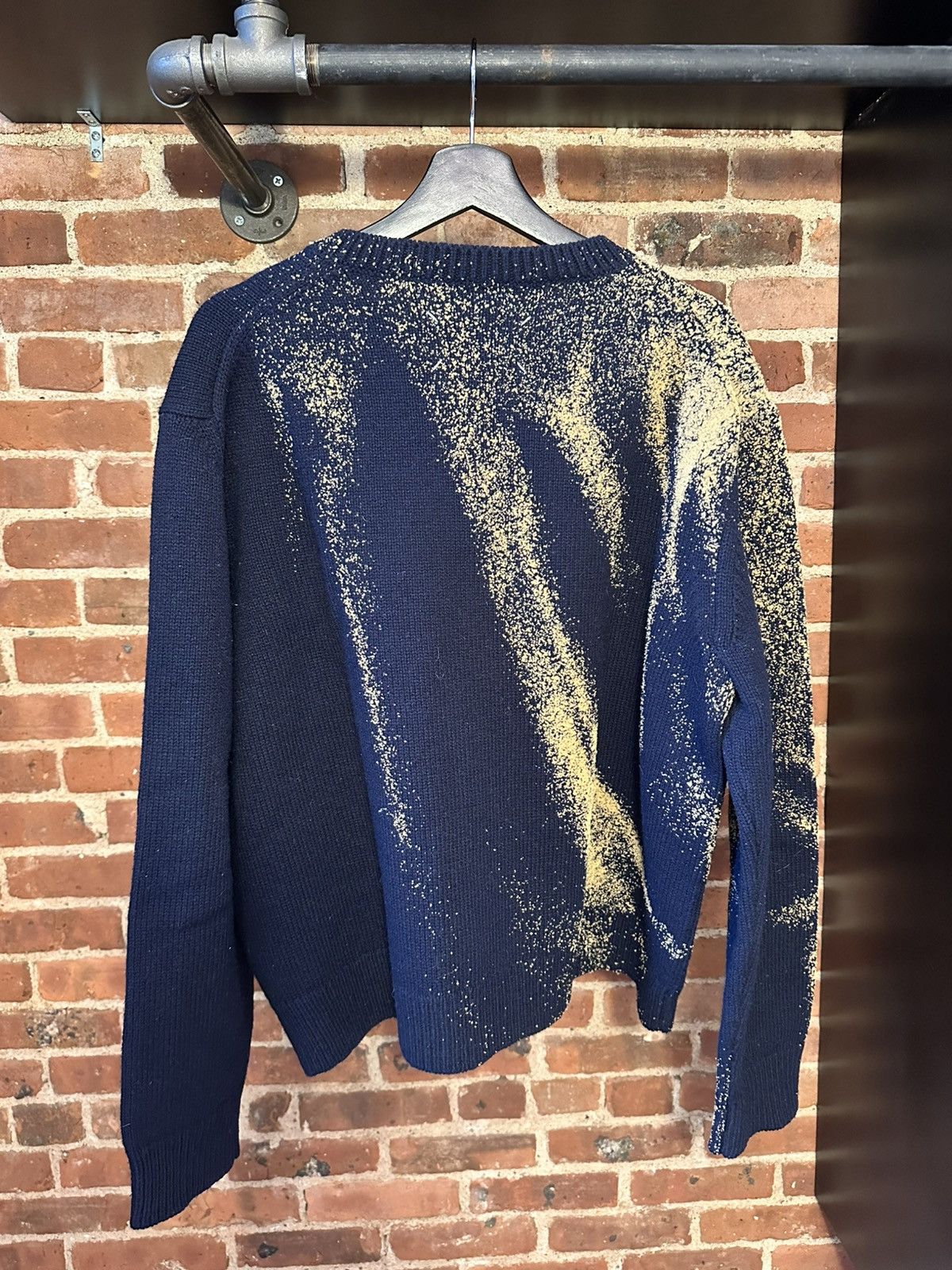 Maison Margiela SS/24 Sandstorm V-Neck Flocked Sweater Size US S / EU 44-46 / 1 - 2 Thumbnail