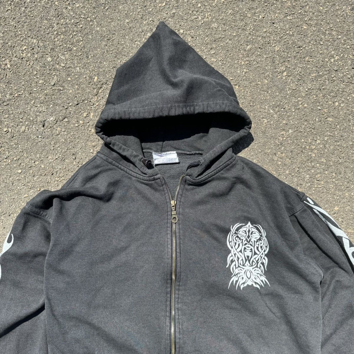 Vintage vintage hoodie 90s japanese zip rare designer motorhead Size US L / EU 52-54 / 3 - 3 Thumbnail