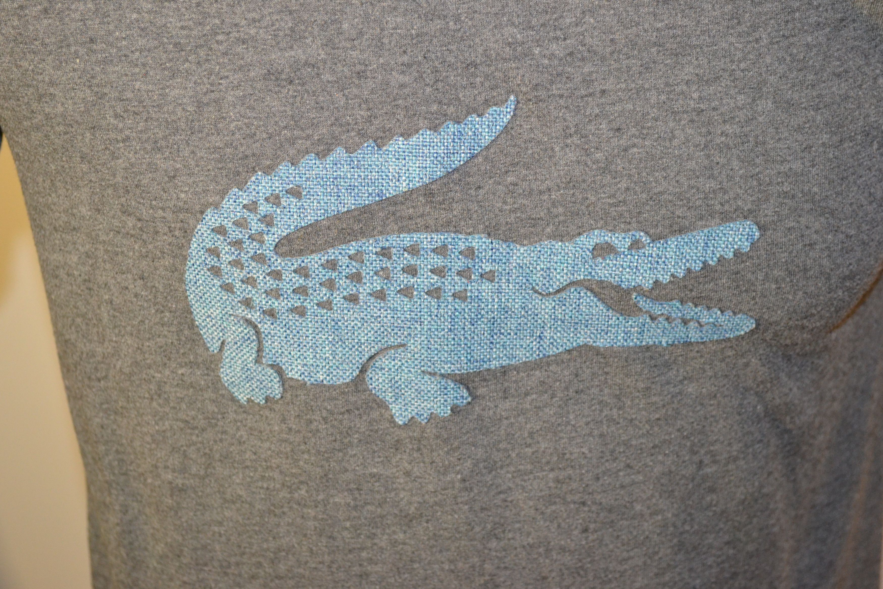 Lacoste Lacoste T-Shirt – Size S – Gray with Blue Crocodile Logo Size US S / EU 44-46 / 1 - 3 Thumbnail