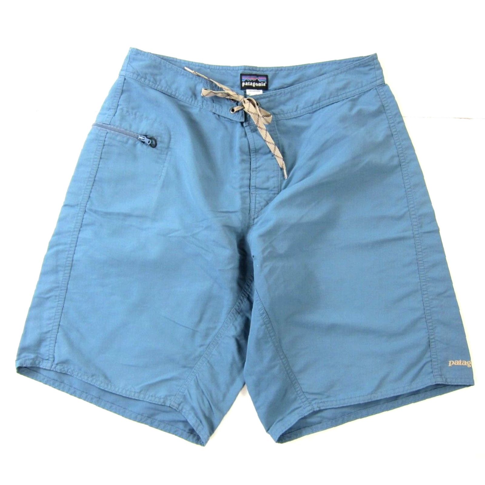 Patagonia VINTAGE Patagonia Board Shorts Men 31 100% Nylon Blue Beach Swim Surf 44" hip 10.5" inseam Size US 31 - 3 Thumbnail