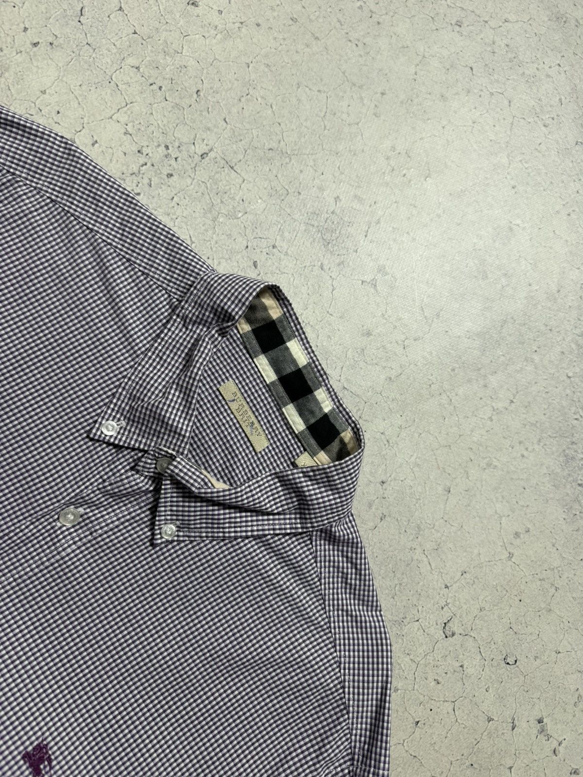 Burberry Burberry Checked Button Up Shirt Vintage Luxury Size XL Size US XL / EU 56 / 4 - 6 Thumbnail