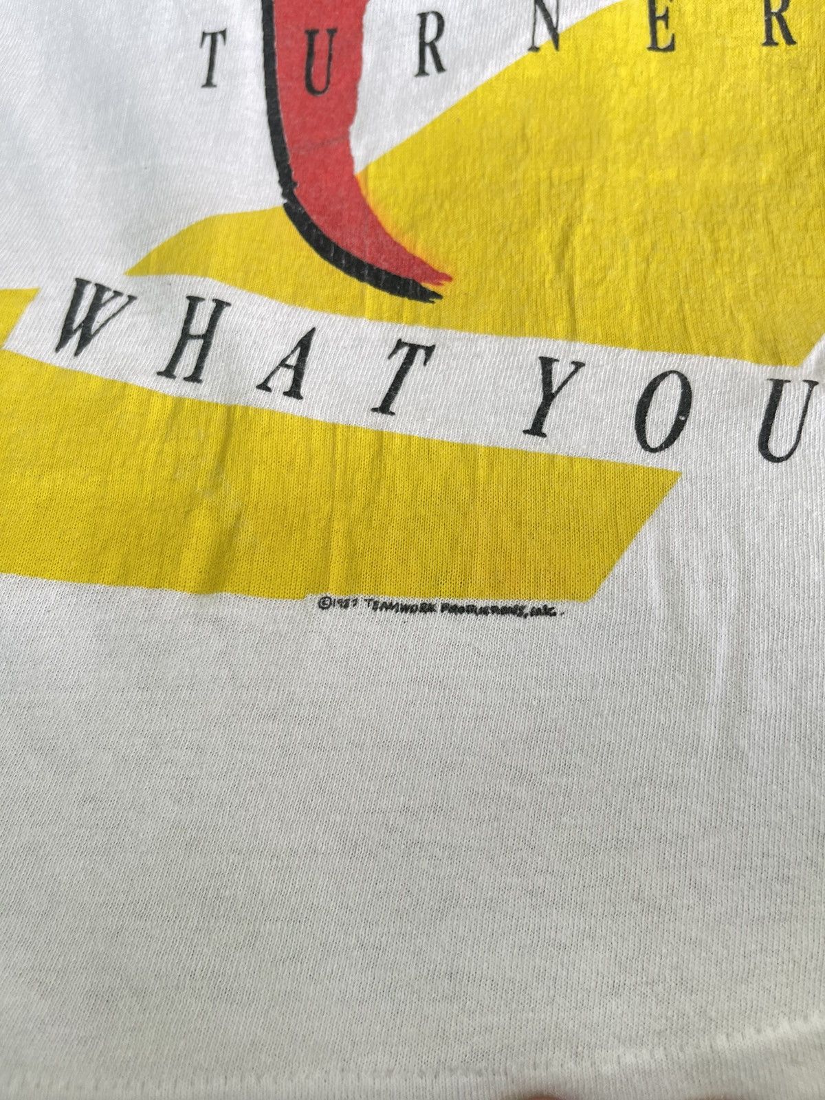 Band Tees Vintage 1989 Tina Turner "What You Get Is What You See" Tee Size US XXL / EU 58 / 5 - 7 Thumbnail