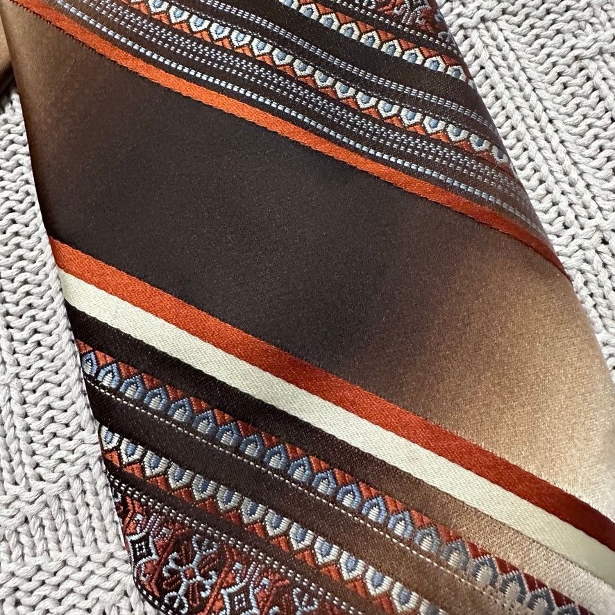 Vintage Vintage 70s Burma brown southwest striped tie Size ONE SIZE - 2 Thumbnail