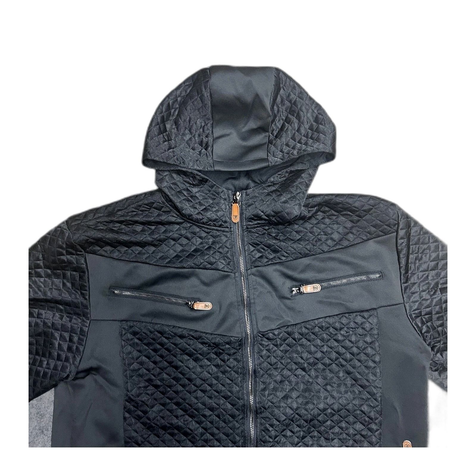 Stacy Adams Stacy Adams Track Jacket Black Quilted Hooded Mens 2XL Size US XXL / EU 58 / 5 - 7 Thumbnail