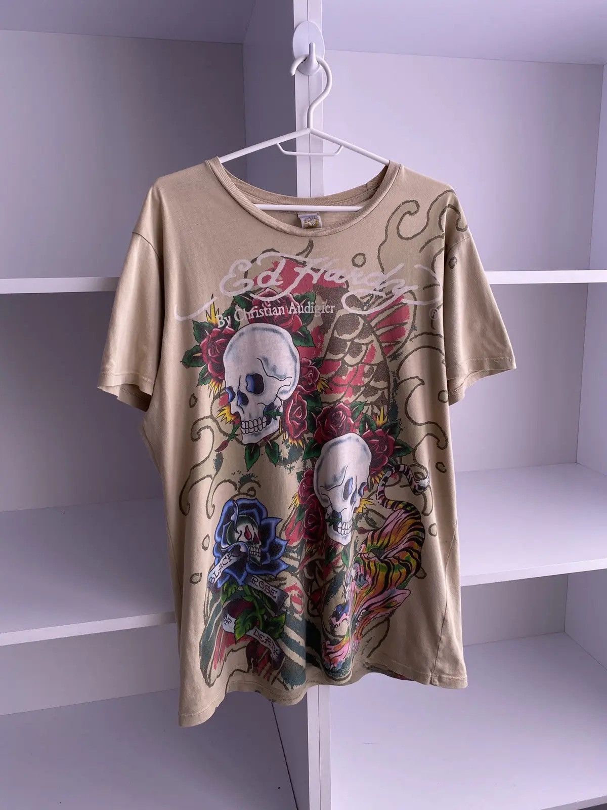Ed Hardy × Vintage Vintage Ed Hardy Rare tee Y2k style Size US M / EU 48-50 / 2 - 3 Thumbnail